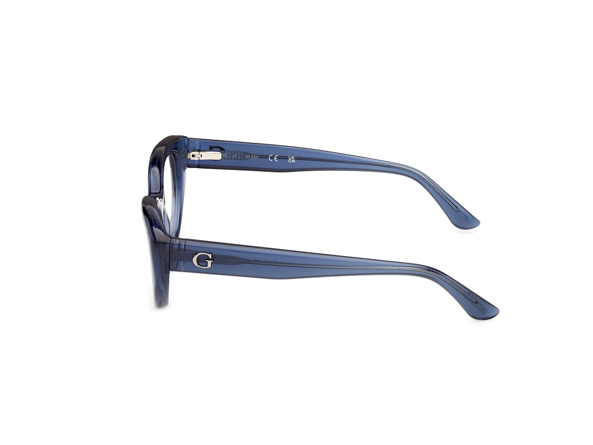 Guess GU50437 90 Montature da vista Iniettato Blu Cat Eye Normale - immagine 3