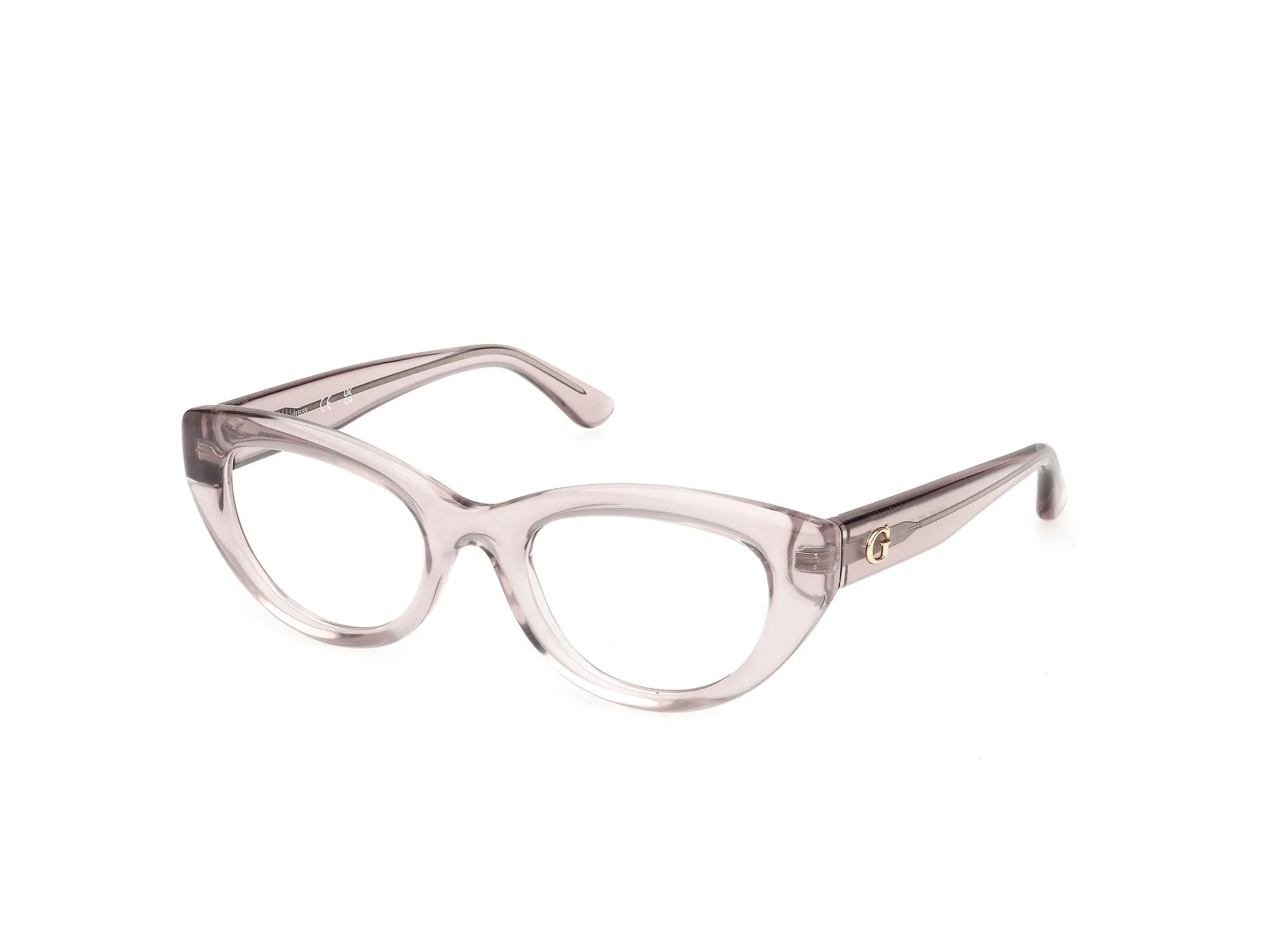 Guess GU50437 57 Montature da vista Iniettato Beige Cat Eye Normale - immagine 1