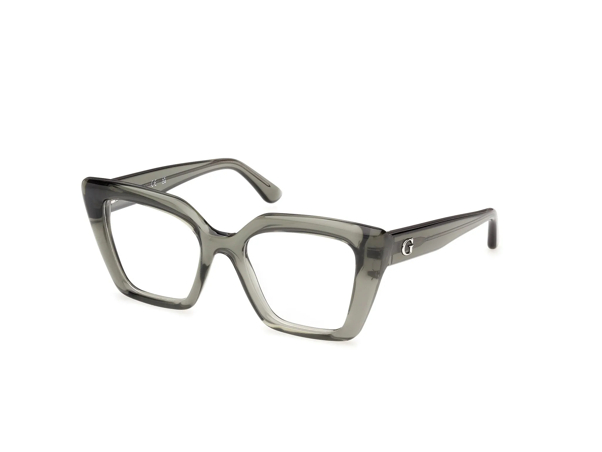 Guess GU50436 93 Montature da vista Iniettato Verde Squadrata Normale - immagine 1