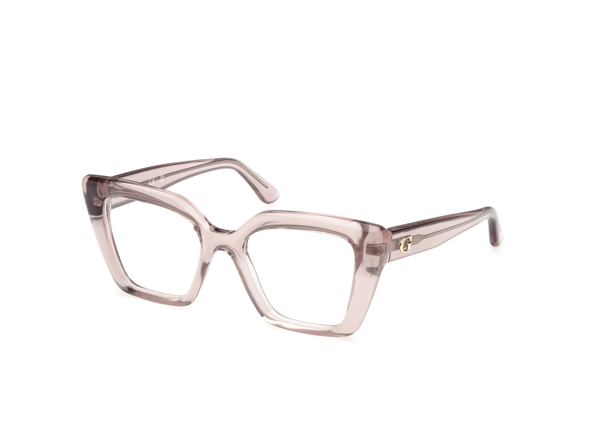 Guess GU50436 57 Montature da vista Iniettato Beige Squadrata Normale - immagine 1