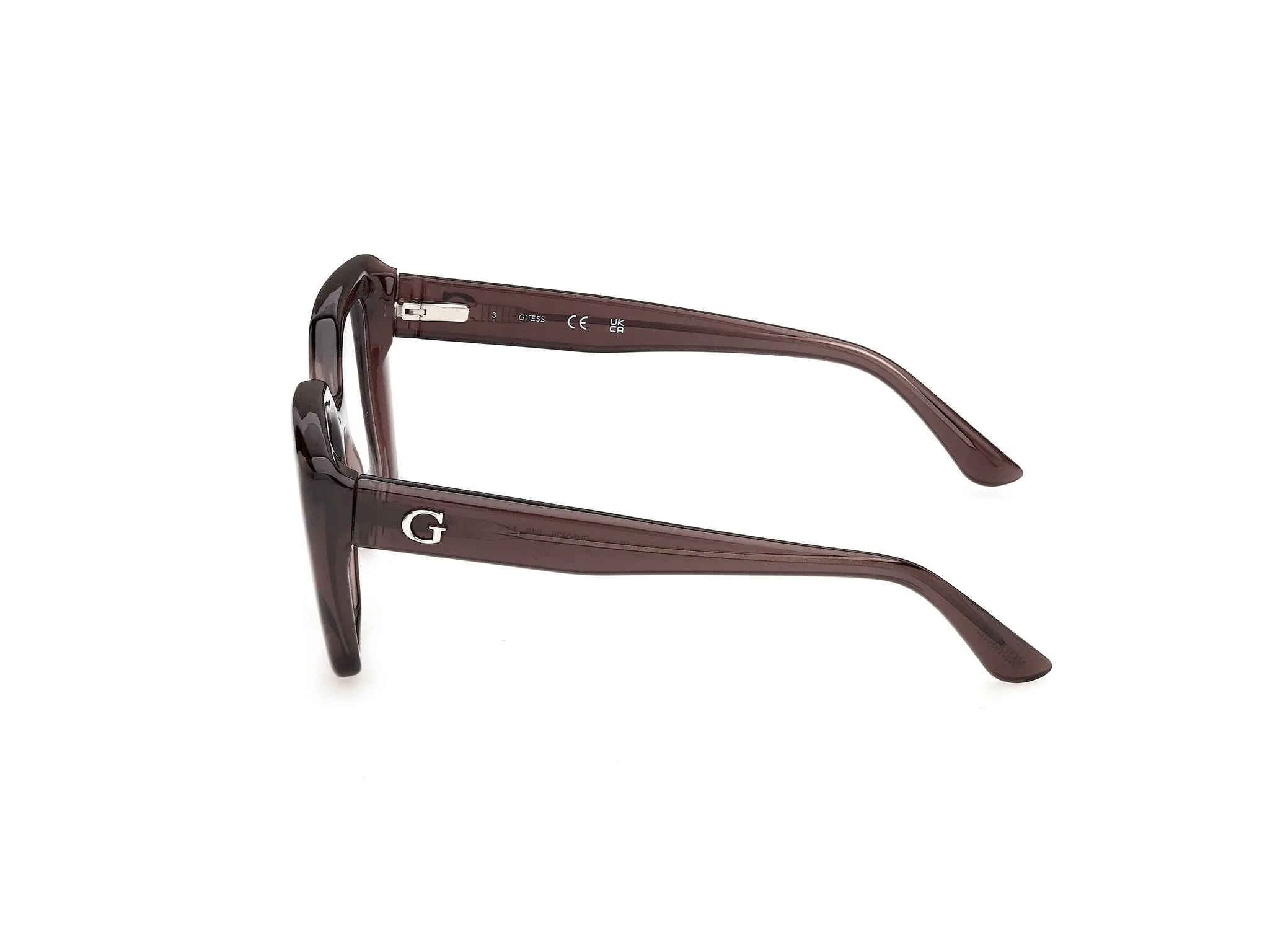 Guess GU50436 48 Montature da vista Iniettato Marrone Squadrata Normale - immagine 3