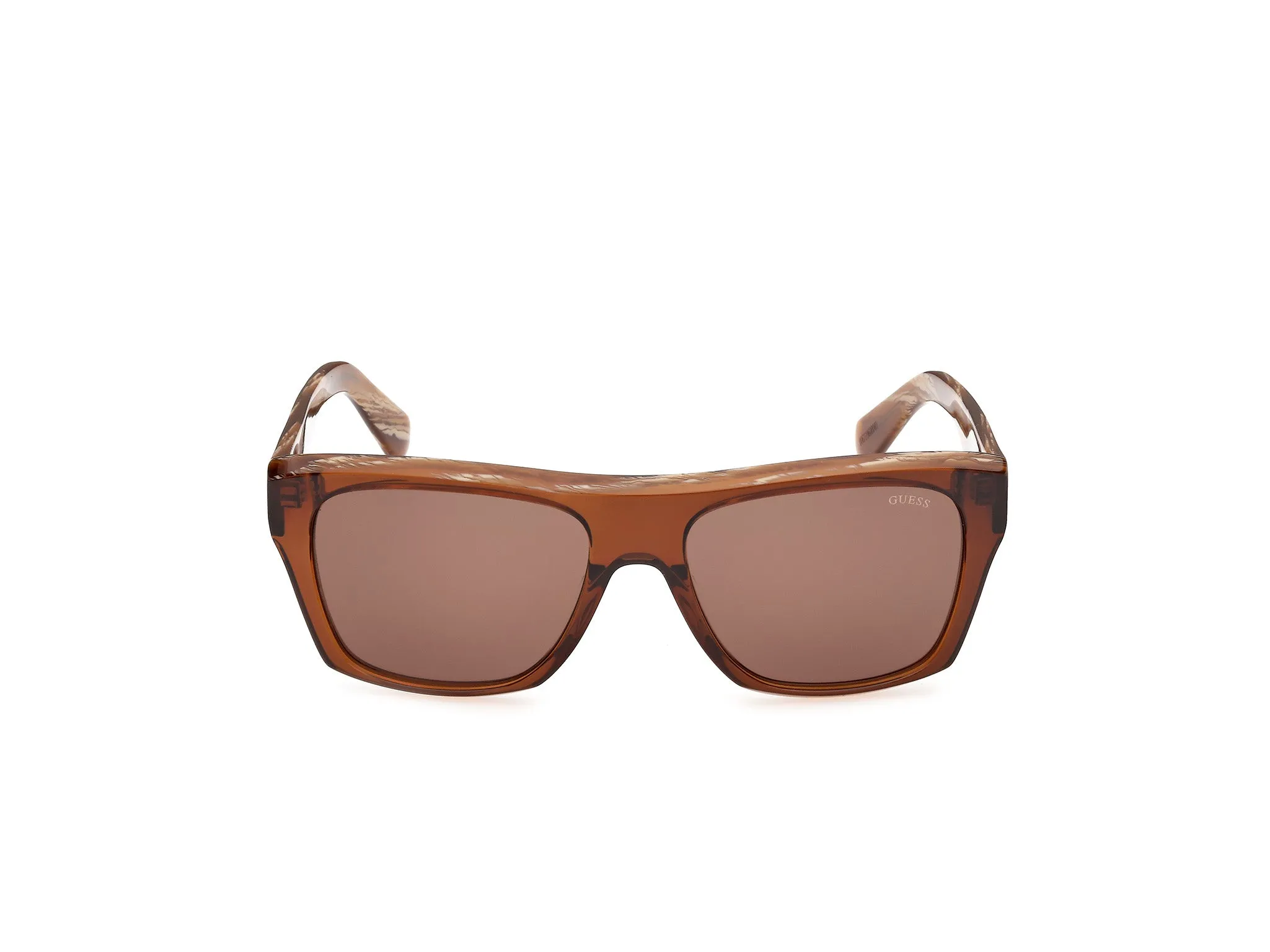Guess GU00368 48E Occhiali da sole Acetato Marrone Marrone Squadrata Normale - immagine 2