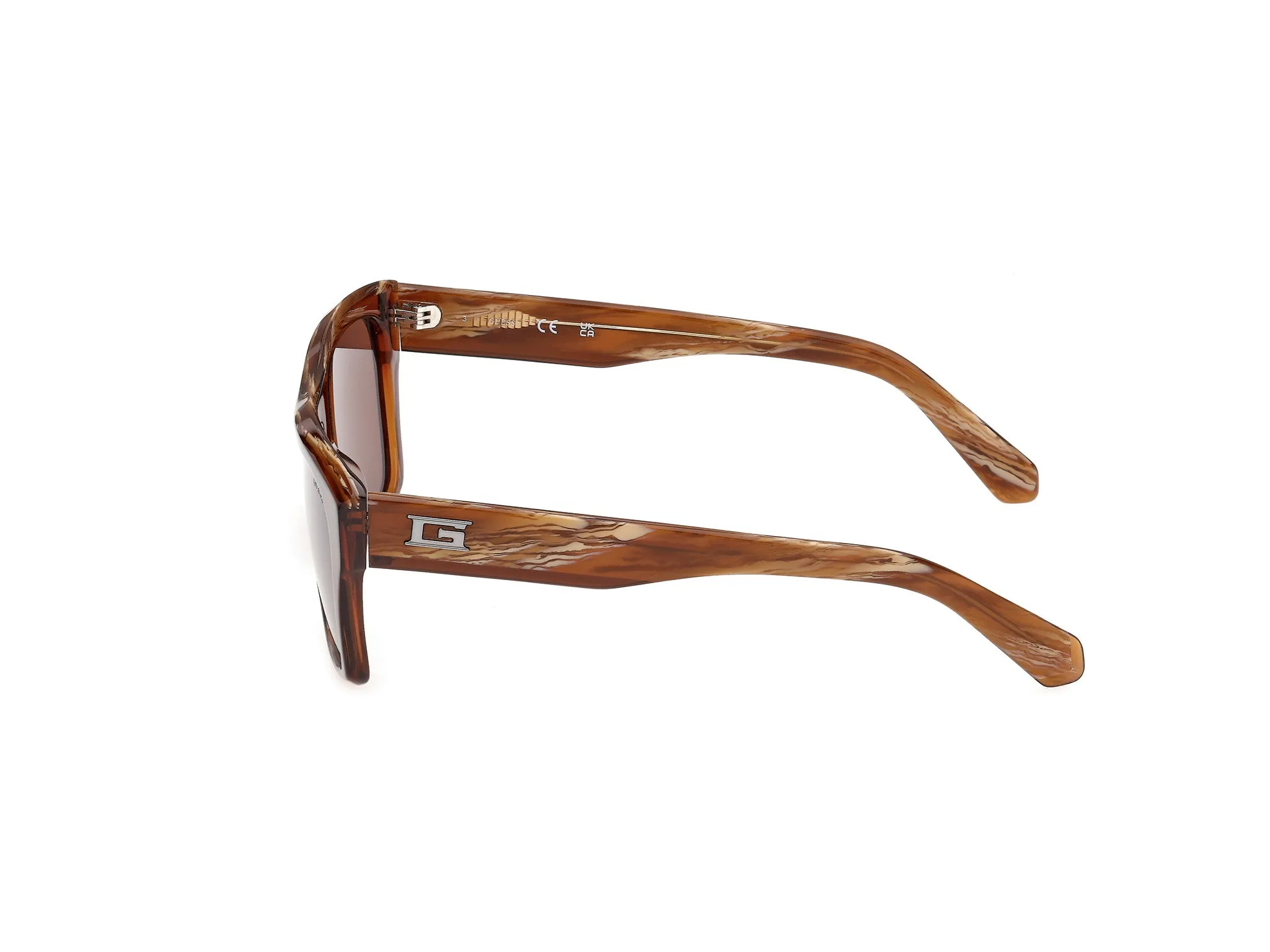 Guess GU00368 48E Occhiali da sole Acetato Marrone Marrone Squadrata Normale - immagine 3