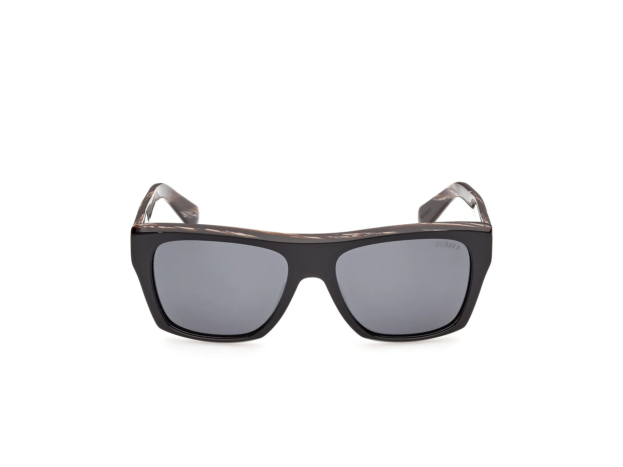 Guess GU00368 01D Occhiali da sole Acetato Nero Fumo Squadrata Polarizzata - immagine 2