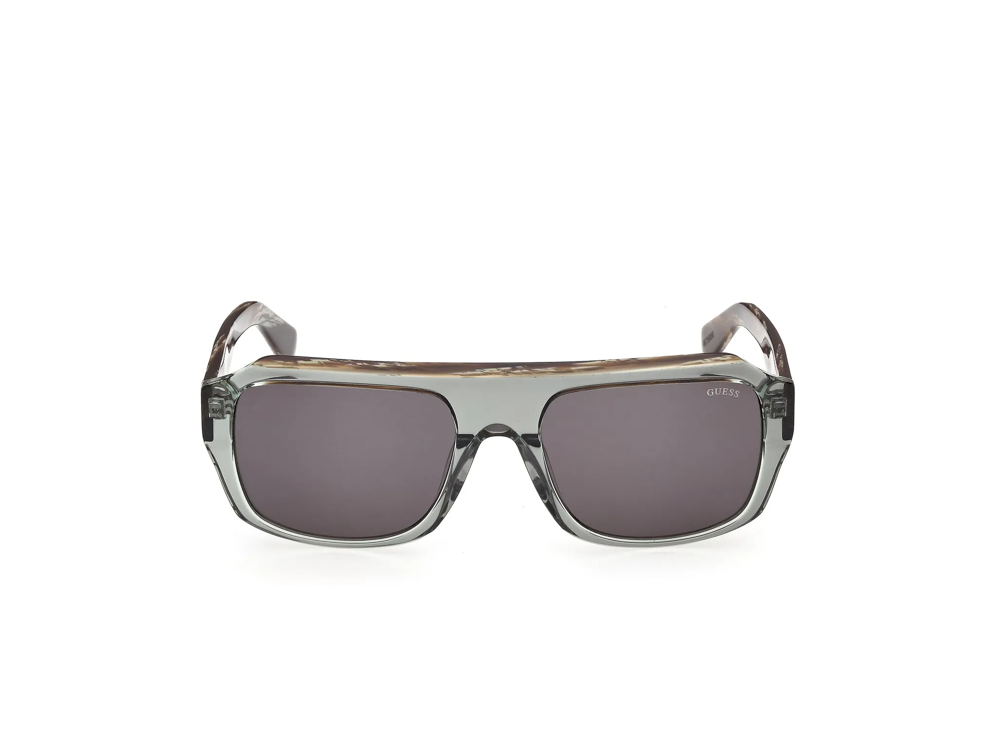 Guess GU00367 96A Occhiali da sole Acetato Verde Fumo Squadrata Normale - immagine 2