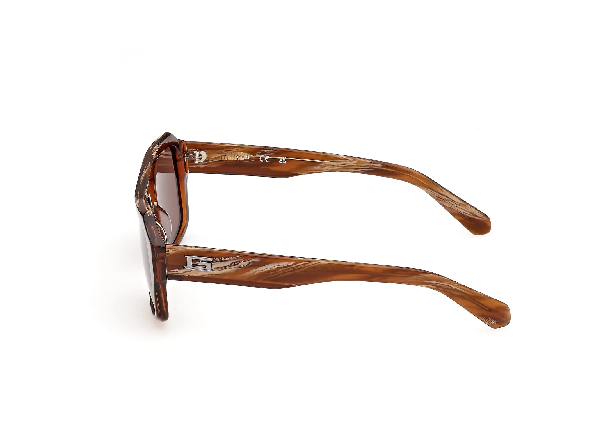 Guess GU00367 48E Occhiali da sole Acetato Marrone Marrone Squadrata Normale - immagine 3