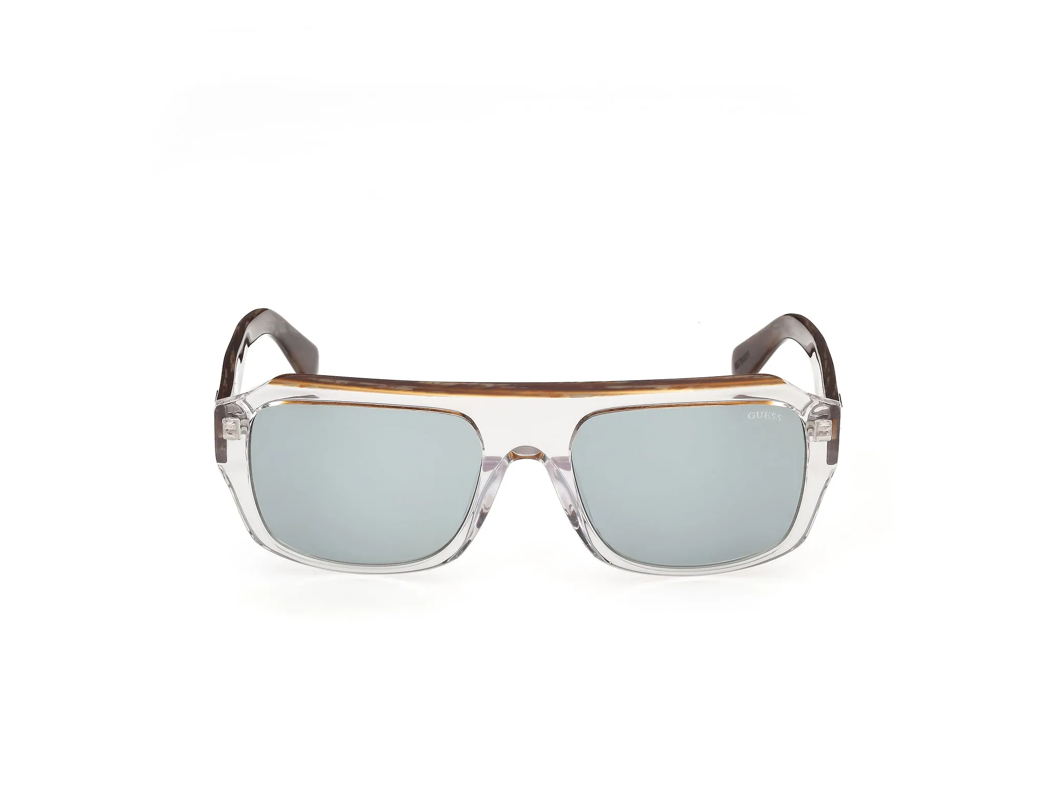 Guess GU00367 26N Occhiali da sole Acetato Trasparente Verde Squadrata Normale - immagine 2