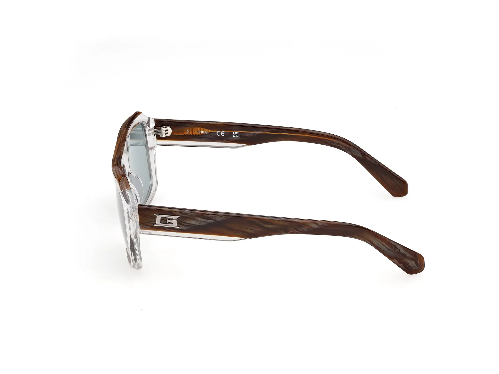 Guess GU00367 26N Occhiali da sole Acetato Trasparente Verde Squadrata Normale - immagine 3