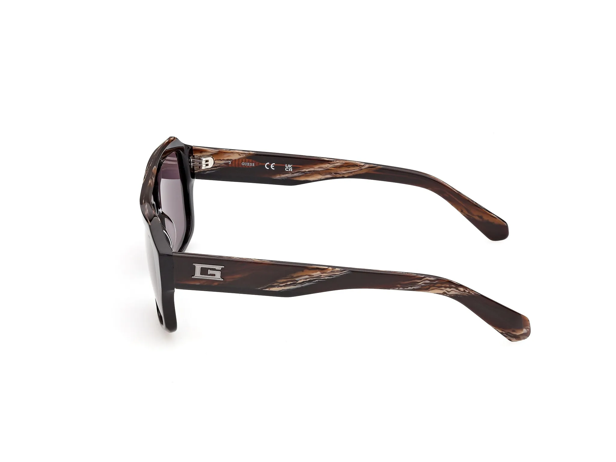 Guess GU00367 01A Occhiali da sole Acetato Nero Fumo Squadrata Normale - immagine 3