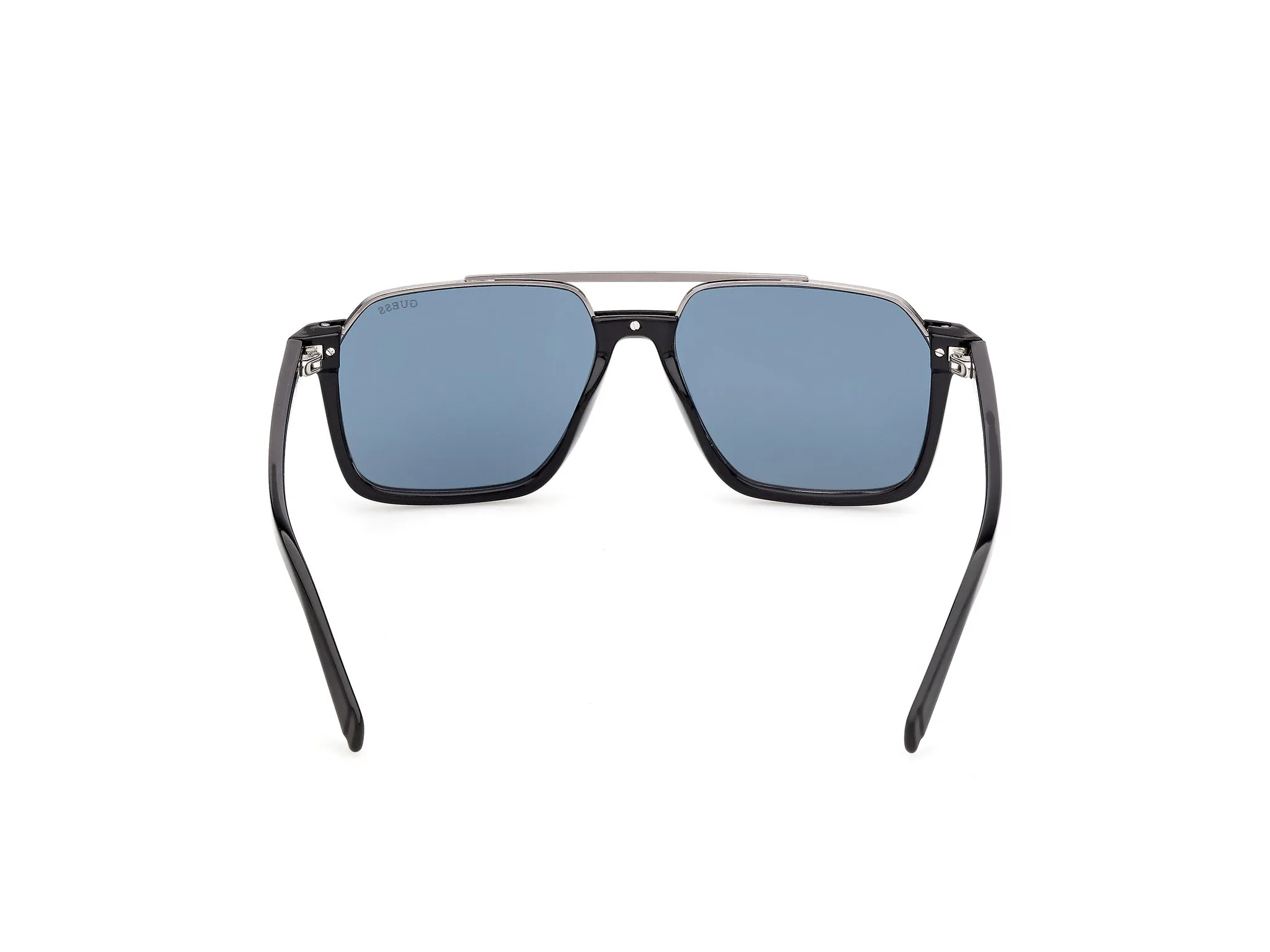 Guess GU00366 01V Occhiali da sole Iniettato Nero Blu Squadrata Normale - immagine 4