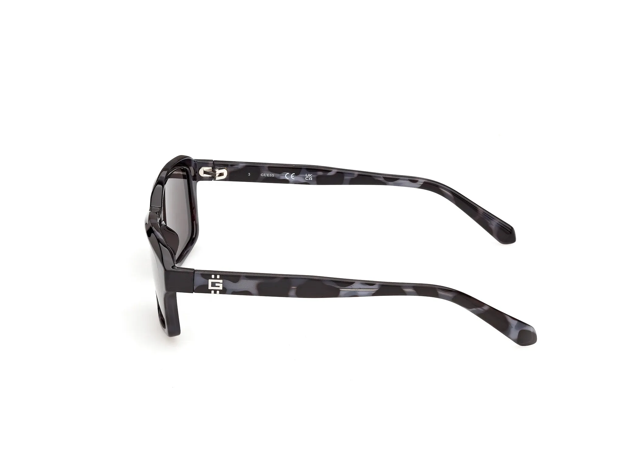 Guess GU00365 92A Occhiali da sole Iniettato Blu Fumo Squadrata Normale - immagine 3