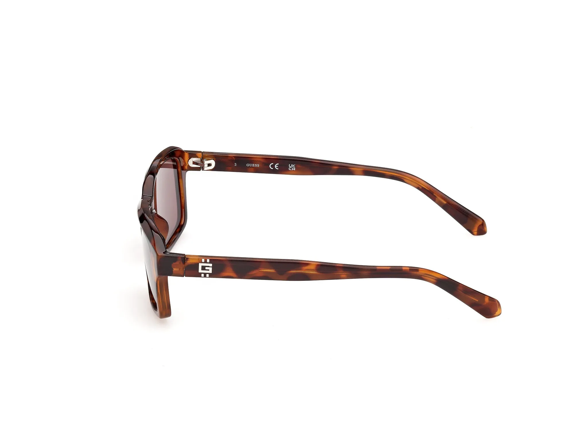 Guess GU00365 52E Occhiali da sole Iniettato Havana Marrone Squadrata Normale - immagine 3