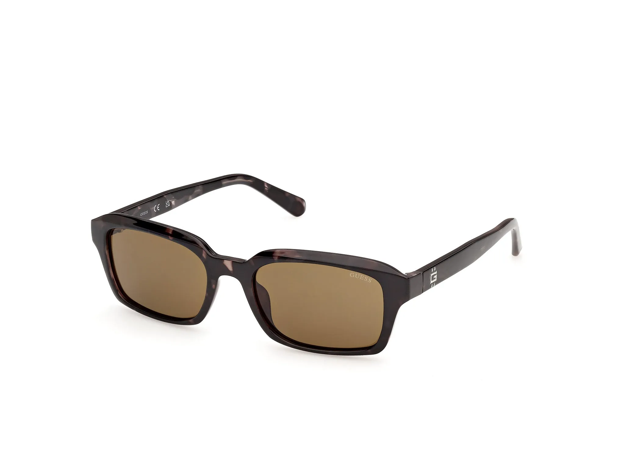 Guess GU00365 20E Occhiali da sole Iniettato Grigio Marrone Squadrata Normale - immagine 1