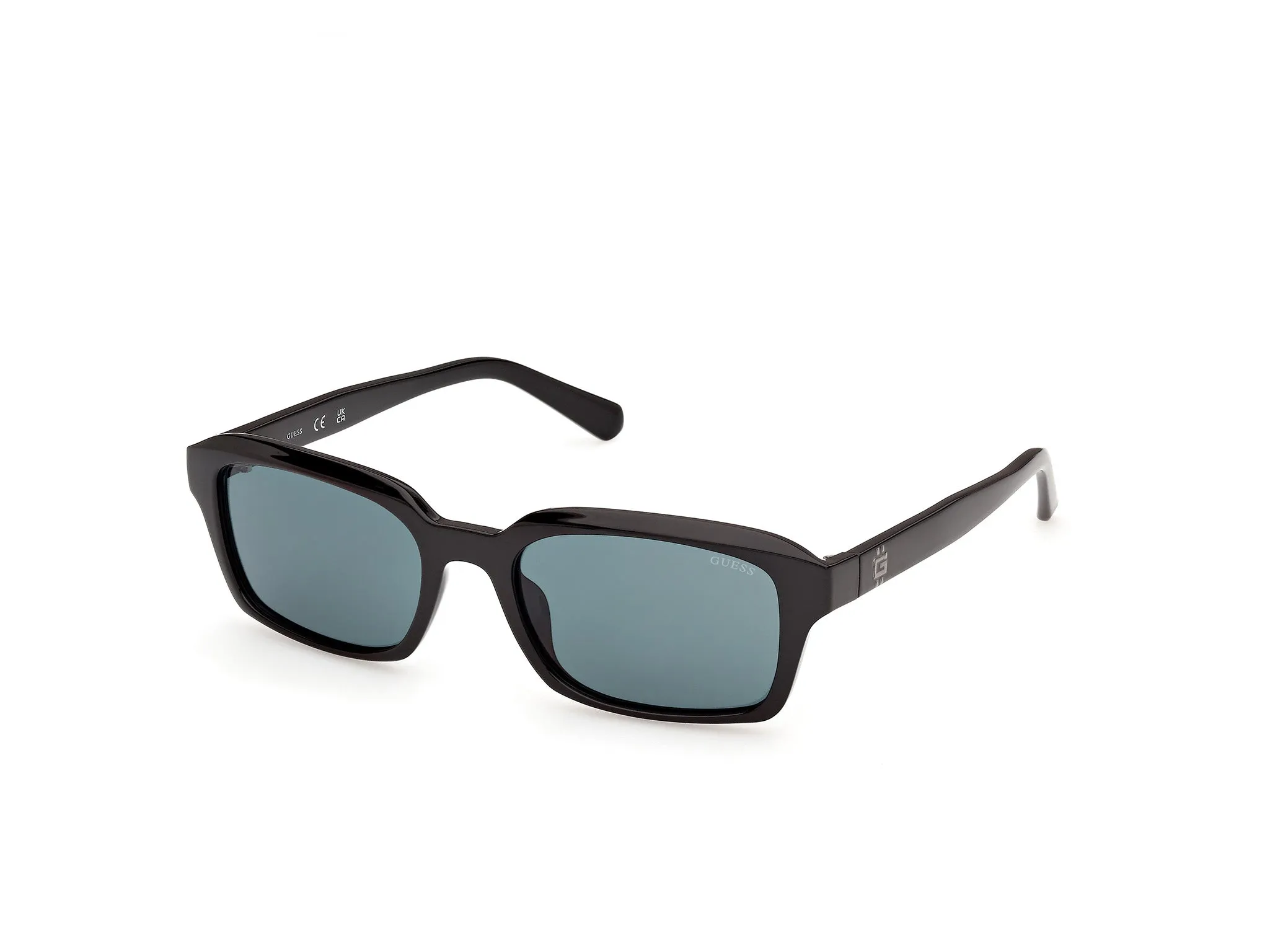 Guess GU00365 01V Occhiali da sole Iniettato Nero Blu Squadrata Normale - immagine 1