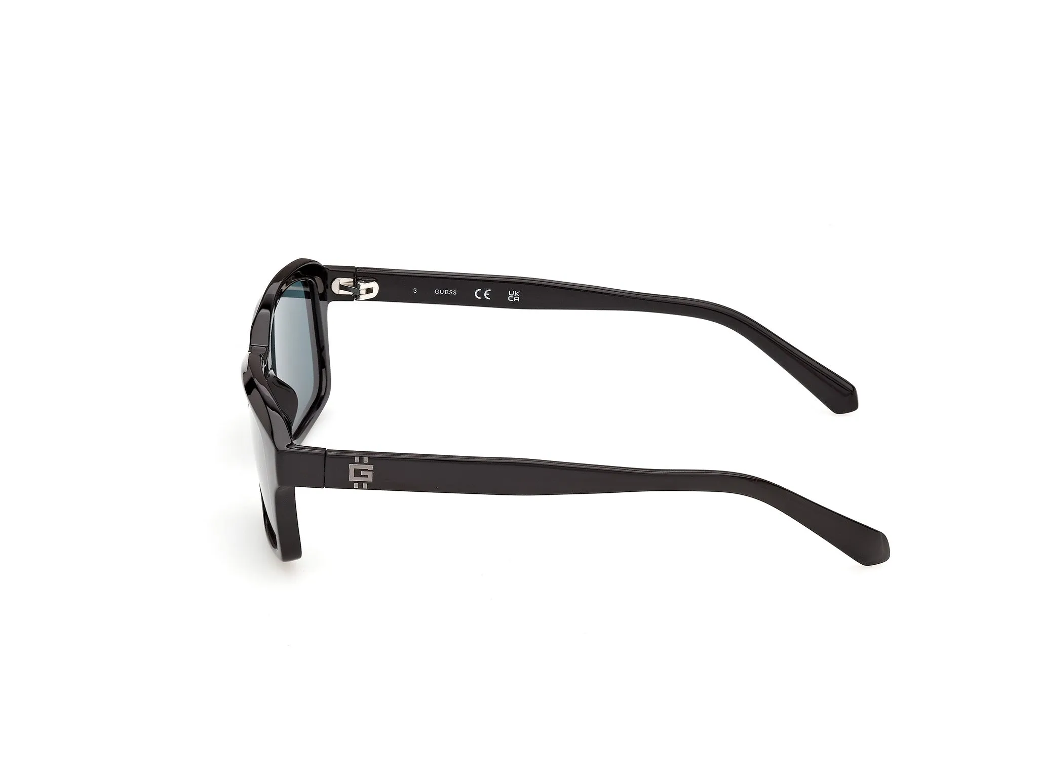 Guess GU00365 01V Occhiali da sole Iniettato Nero Blu Squadrata Normale - immagine 3