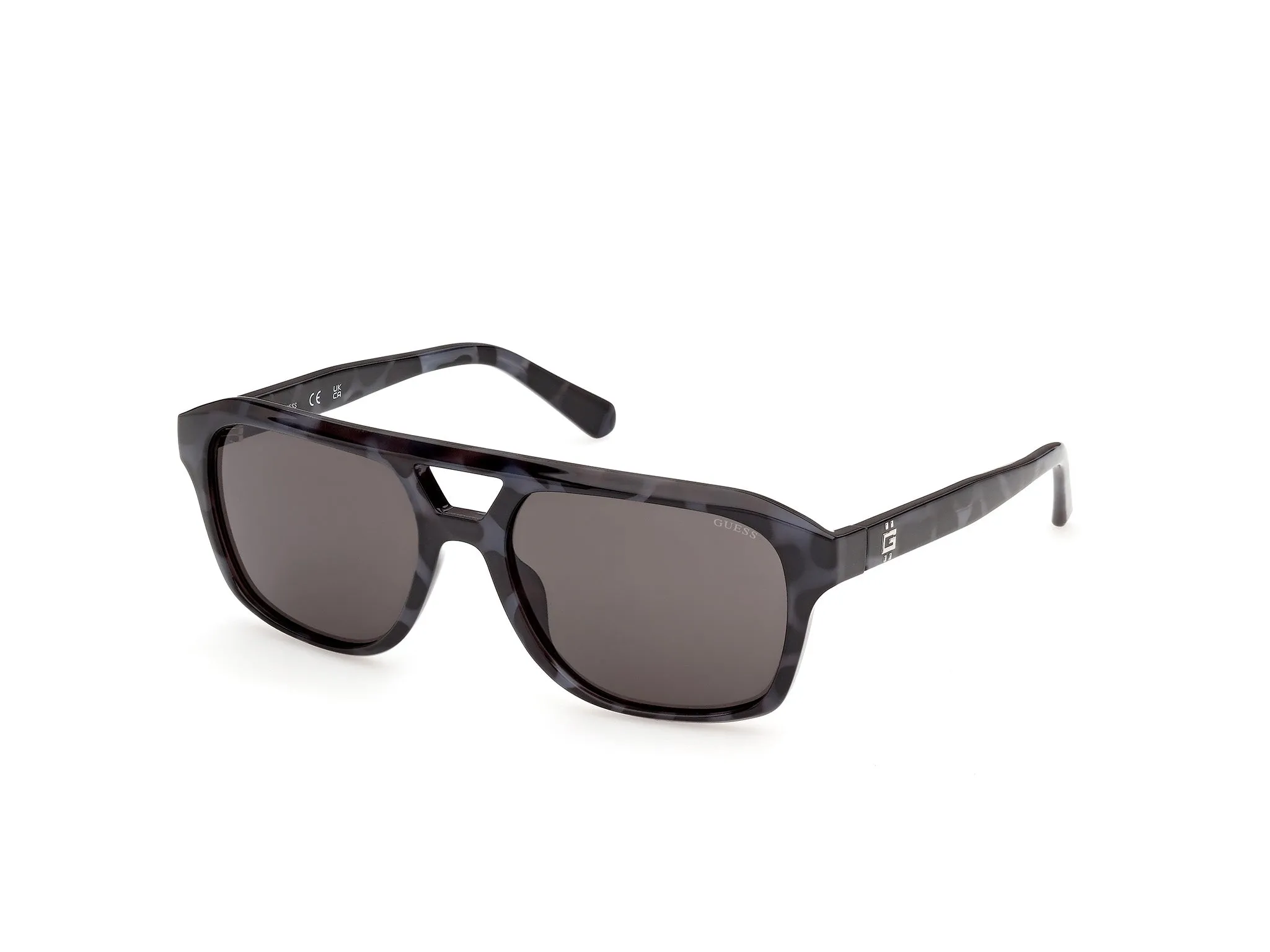 Guess GU00364 92A Occhiali da sole Iniettato Blu Fumo Pilot Normale - immagine 1