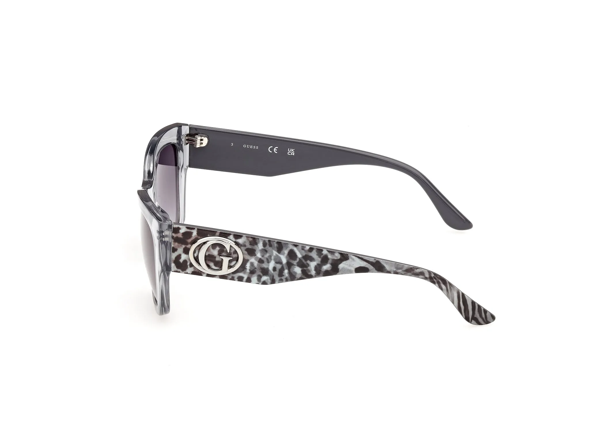 Guess GU00363 20B Occhiali da sole Iniettato Grigio Fumo Squadrata Normale - immagine 3