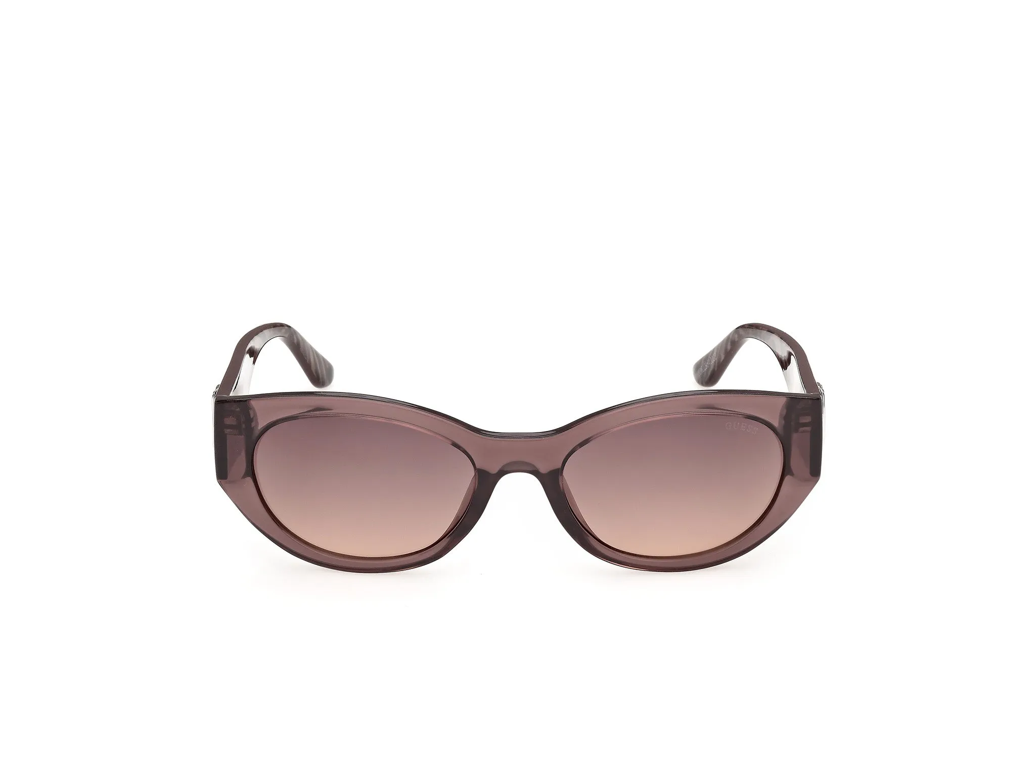 Guess GU00362 48F Occhiali da sole Iniettato Marrone Marrone Rotonda Normale - immagine 2