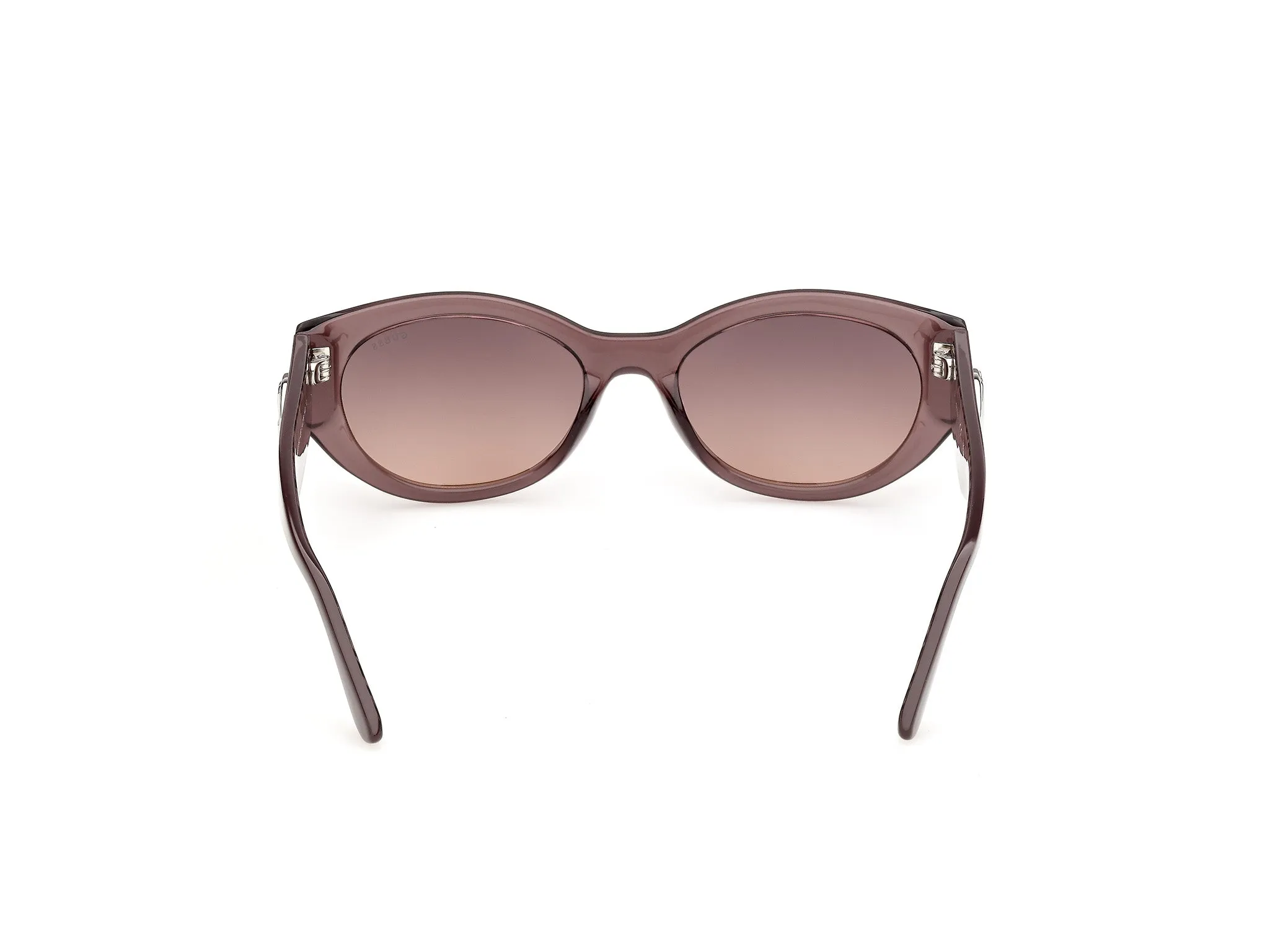 Guess GU00362 48F Occhiali da sole Iniettato Marrone Marrone Rotonda Normale - immagine 4