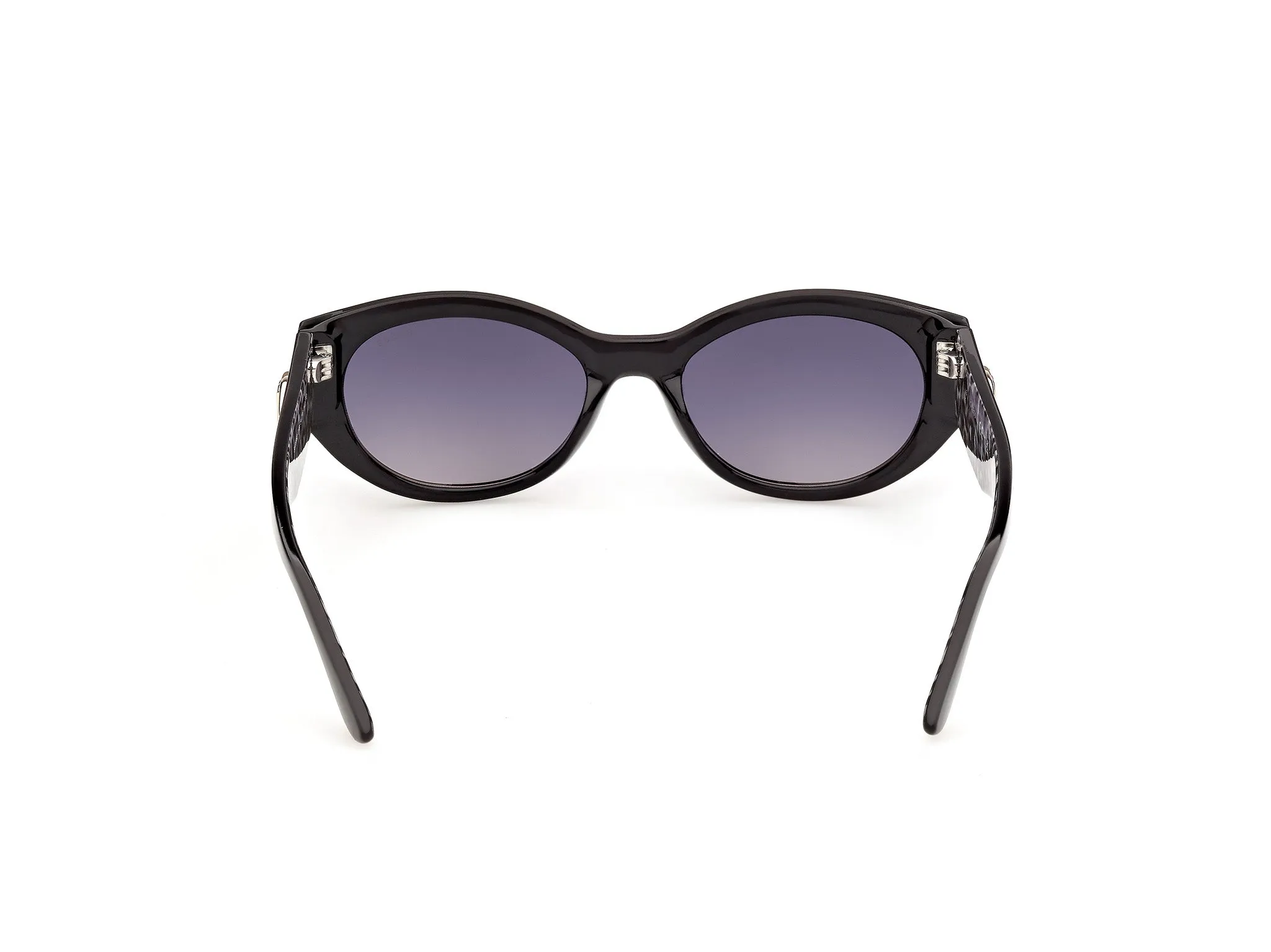 Guess GU00362 01B Occhiali da sole Iniettato Nero Fumo Rotonda Normale - immagine 4