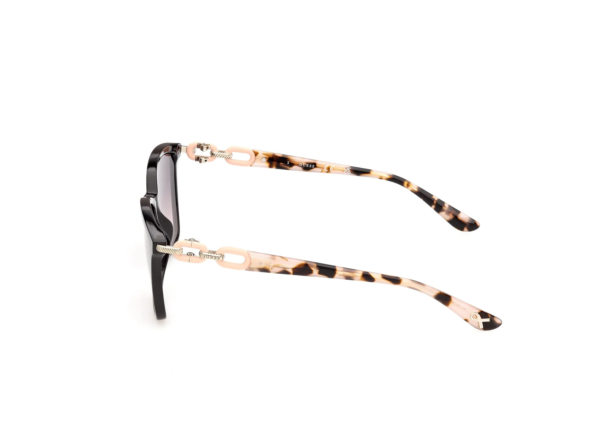 Guess GU00361 01B Occhiali da sole Acetato Nero Fumo Squadrata Normale - immagine 3