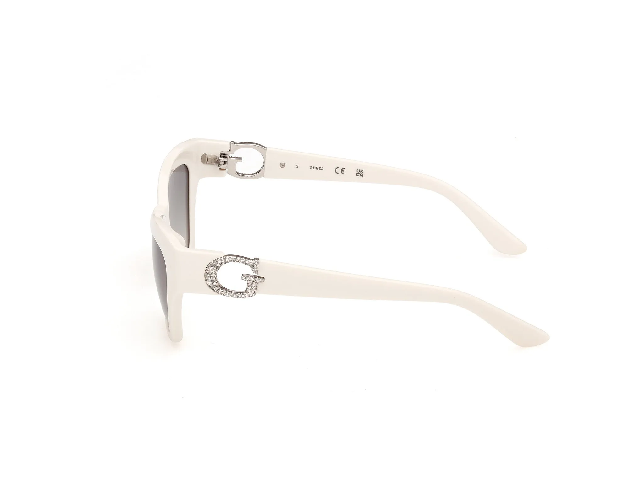 Guess GU00360 21P Occhiali da sole Iniettato Bianco Verde Squadrata Normale - immagine 3