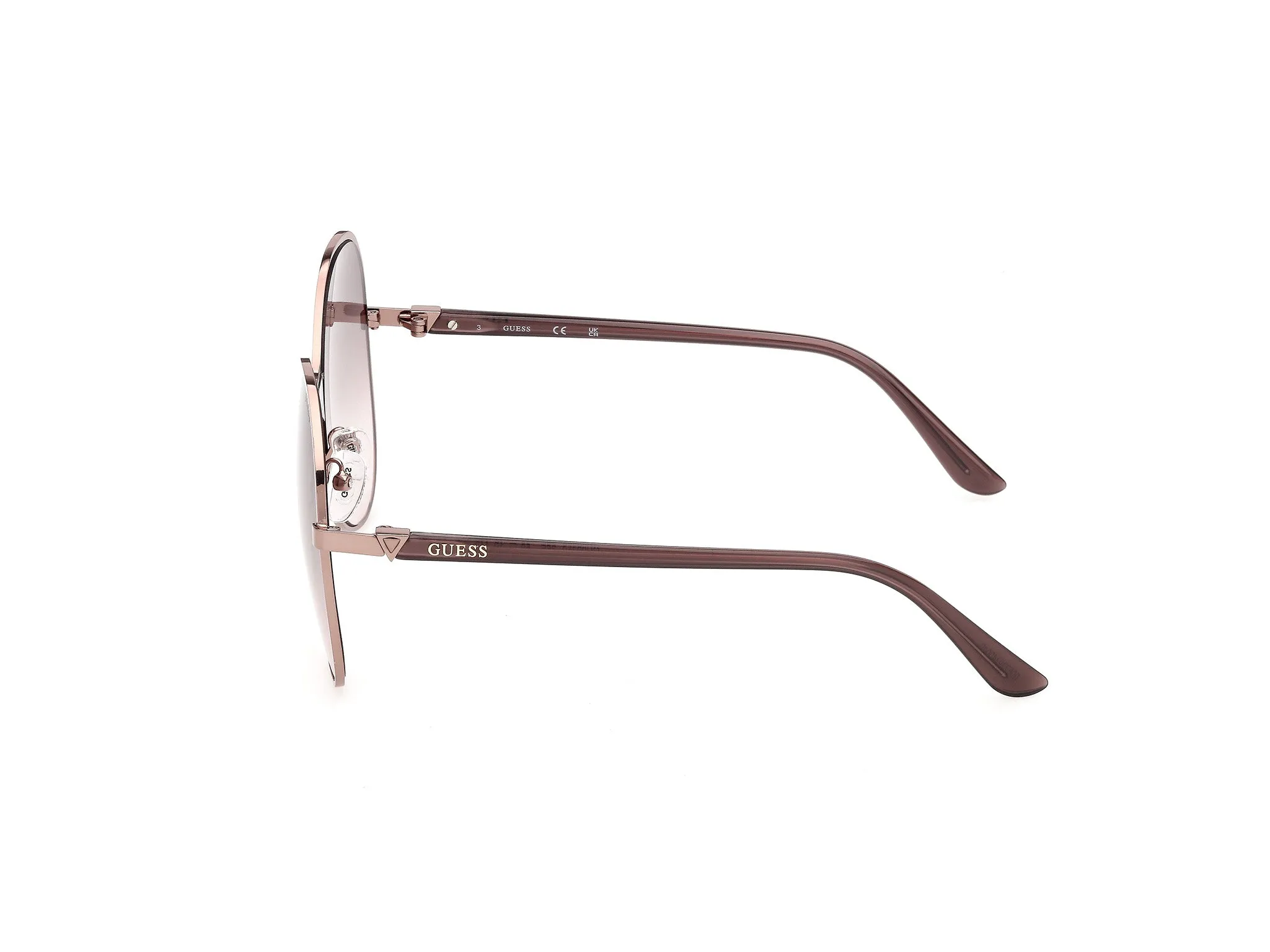 Guess GU00359 36F Occhiali da sole Iniettato Bronzo Marrone Farfalla Normale - immagine 3