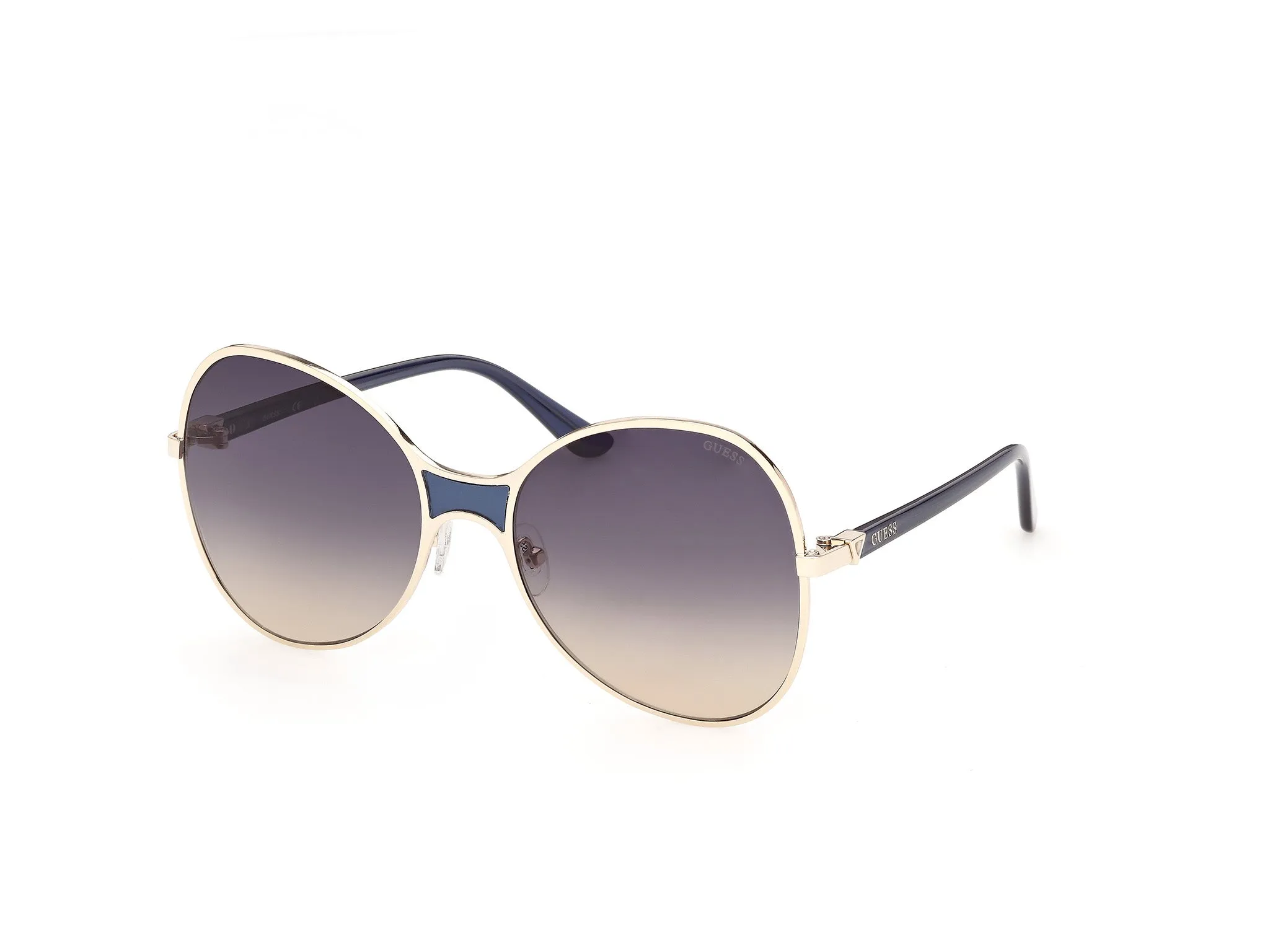 Guess GU00359 32W Occhiali da sole Iniettato Oro Blu Farfalla Normale - immagine 1