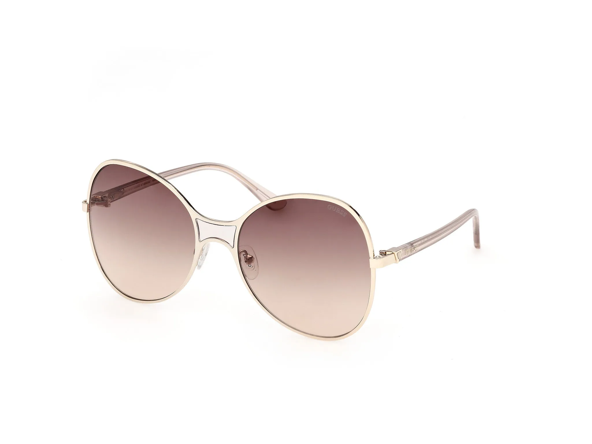 Guess GU00359 32F Occhiali da sole Iniettato Oro Marrone Farfalla Normale - immagine 1