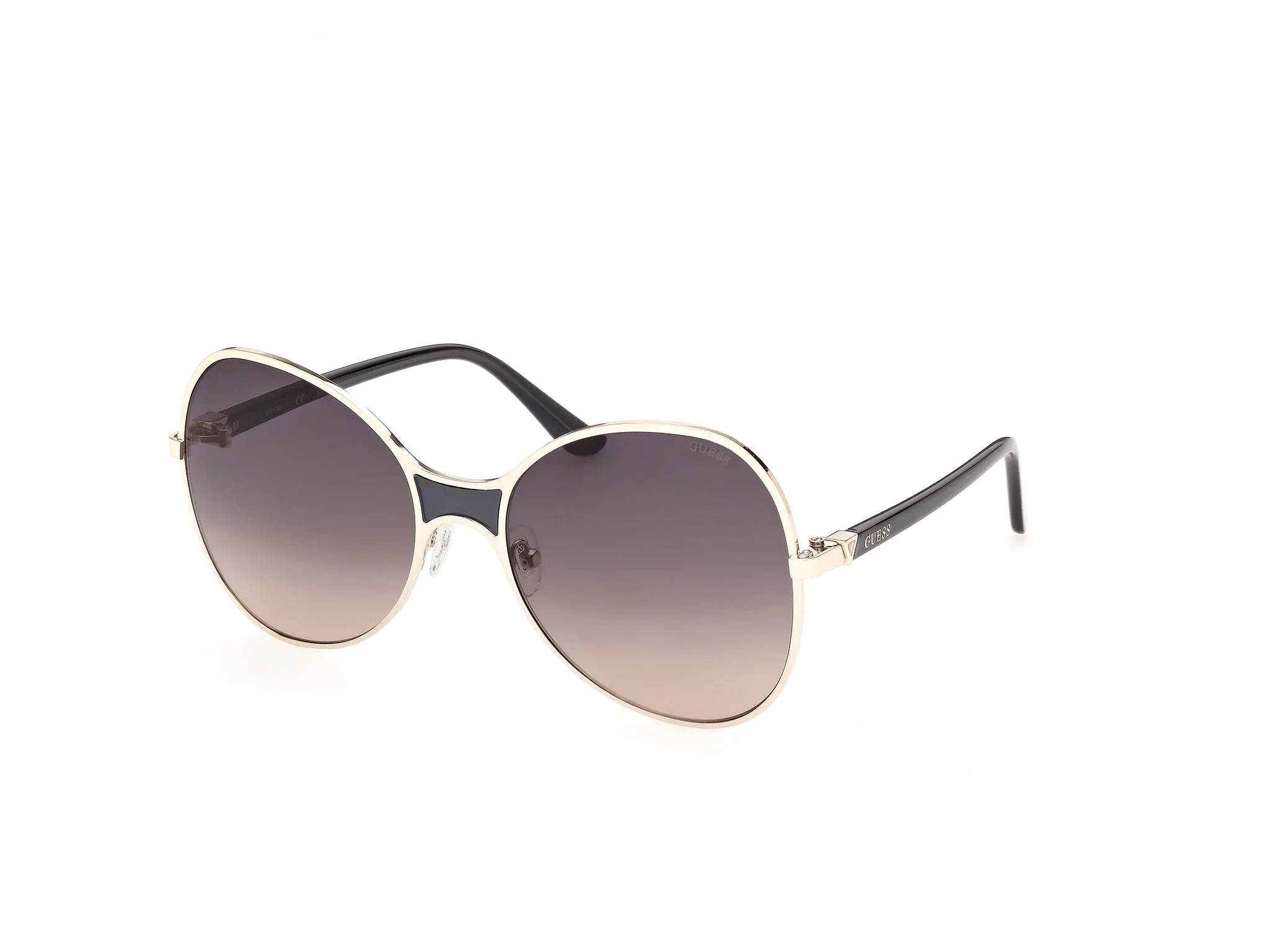 Guess GU00359 32B Occhiali da sole Iniettato Oro Fumo Farfalla Normale - immagine 1