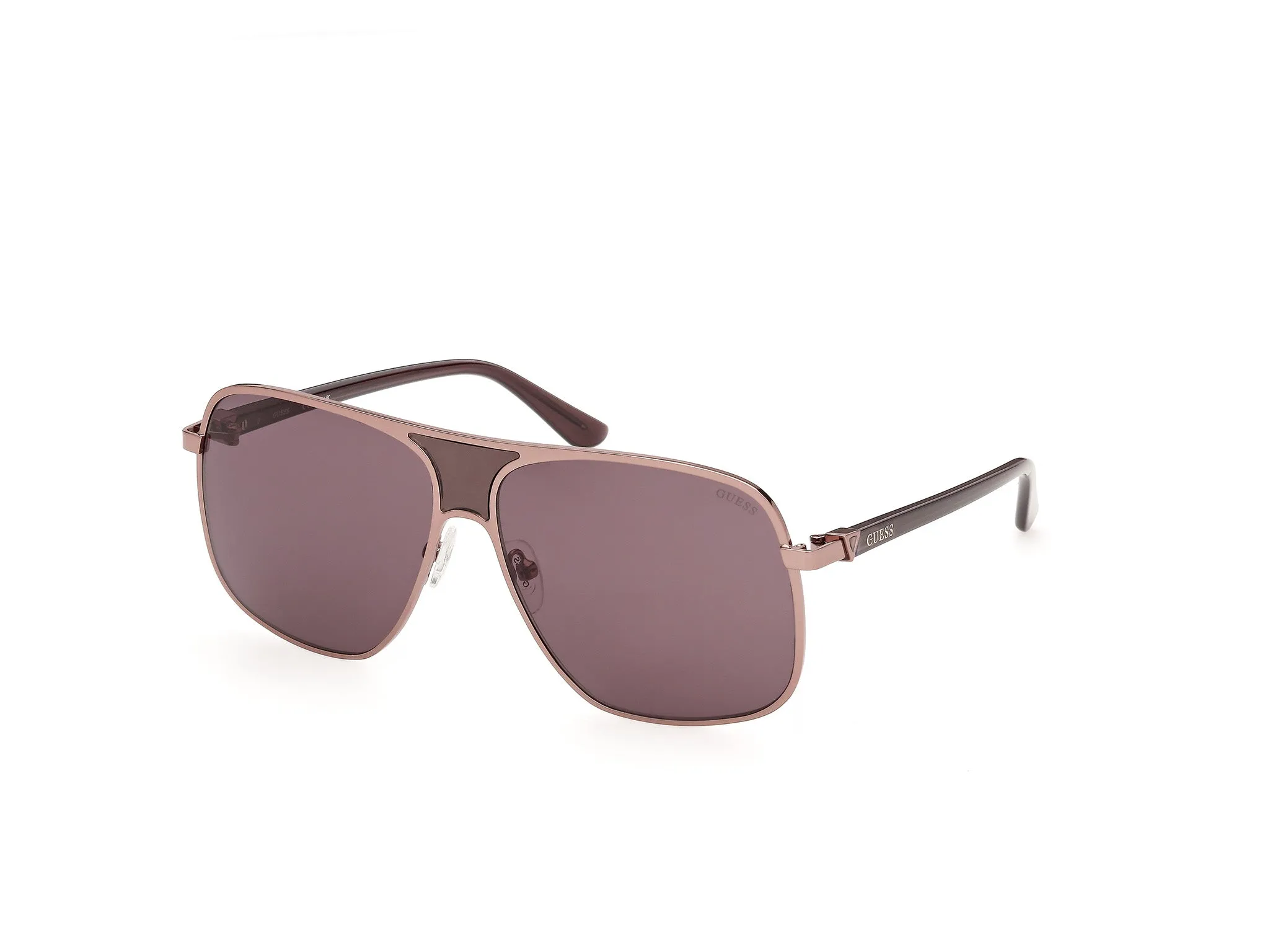 Guess GU00358 36E Occhiali da sole Iniettato Bronzo Marrone Pilot Normale - immagine 1