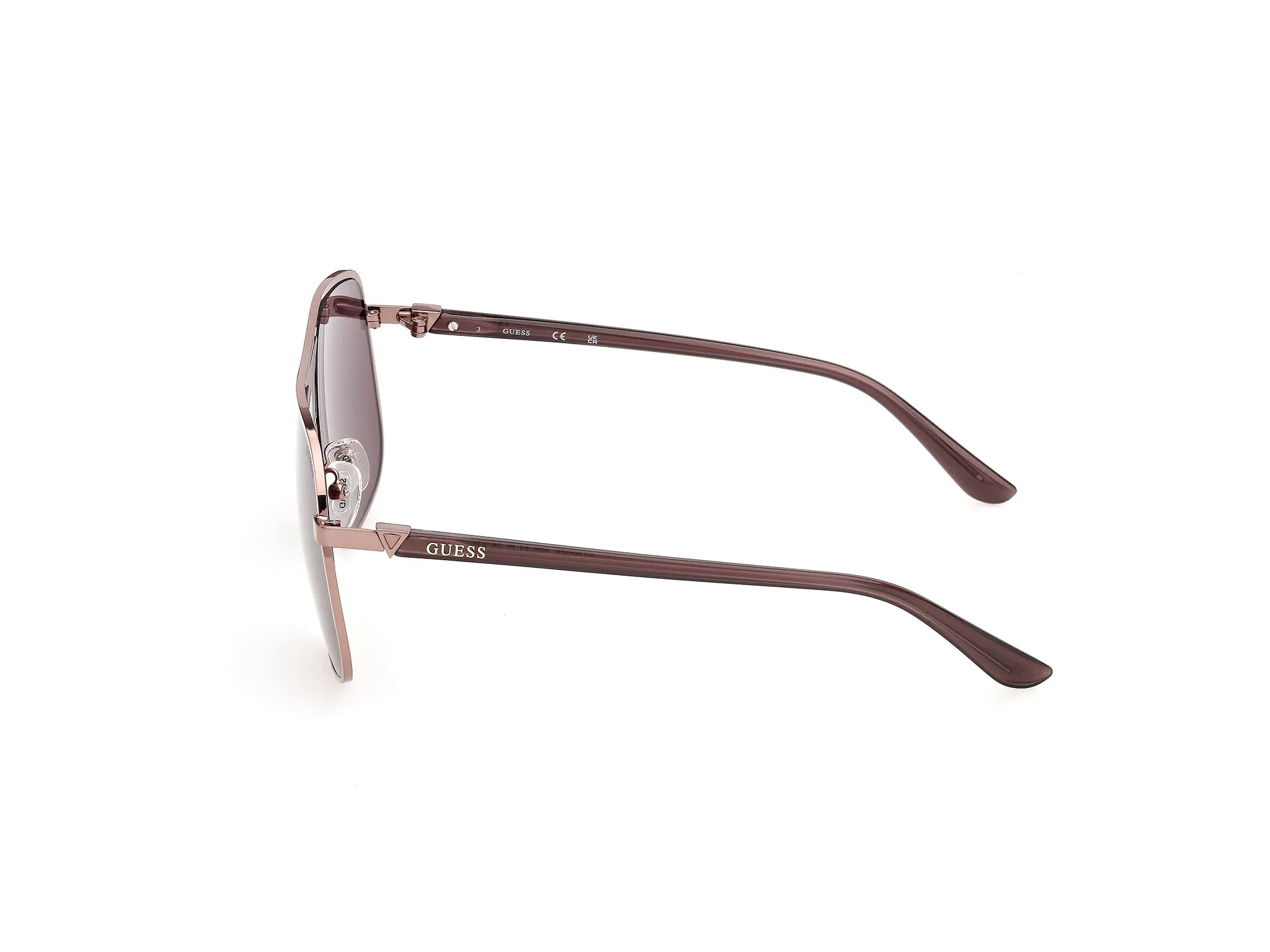 Guess GU00358 36E Occhiali da sole Iniettato Bronzo Marrone Pilot Normale - immagine 3