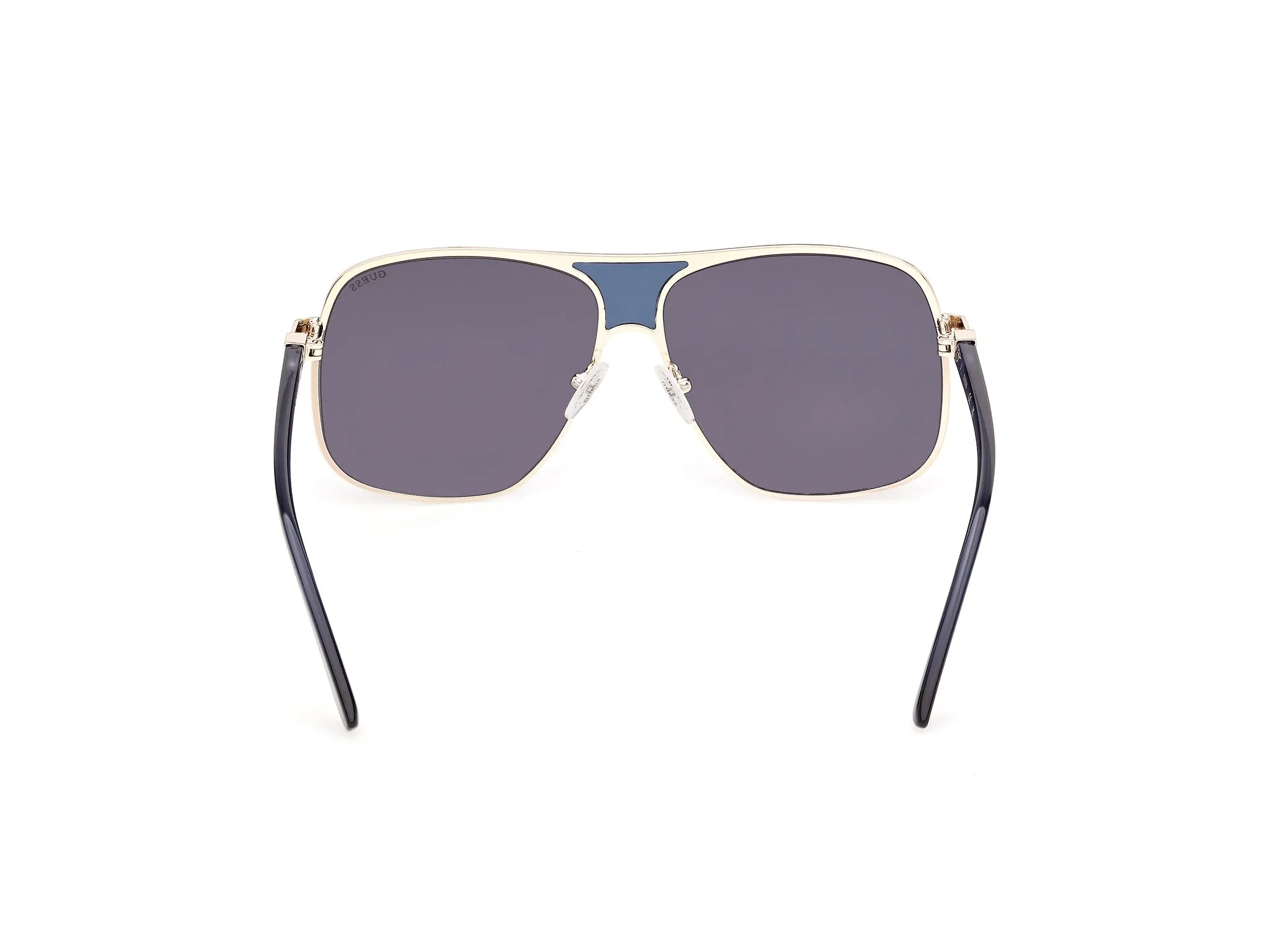 Guess GU00358 32V Occhiali da sole Iniettato Oro Blu Pilot Normale - immagine 4