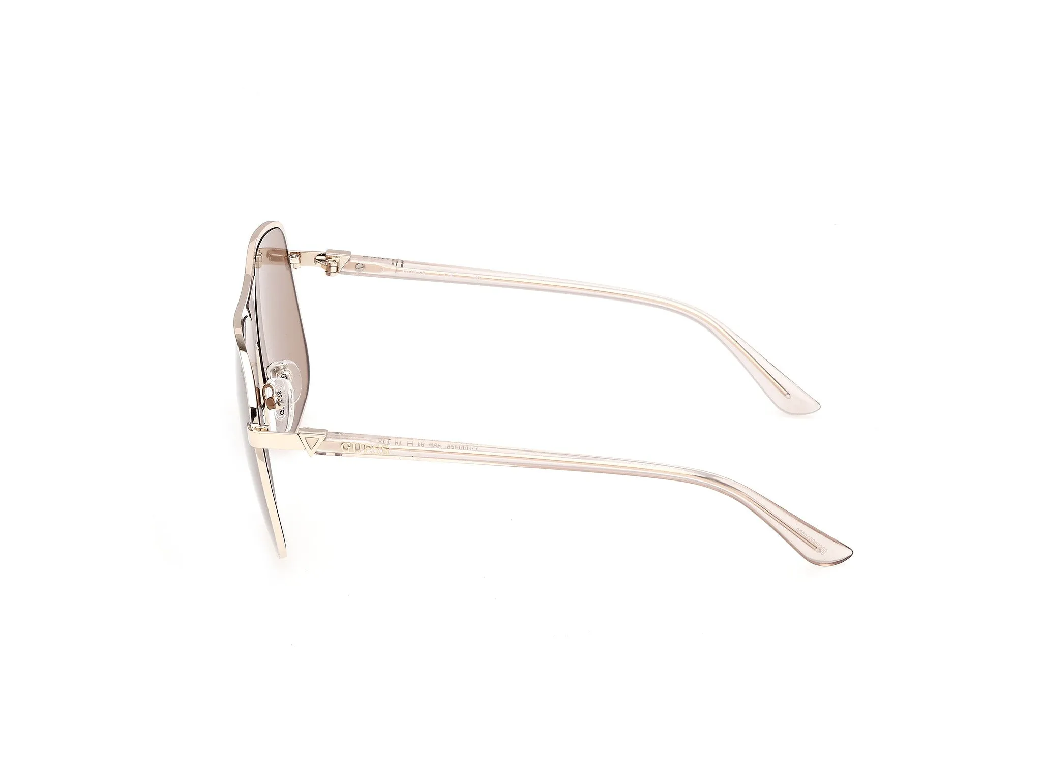 Guess GU00358 32E Occhiali da sole Iniettato Oro Marrone Pilot Normale - immagine 3