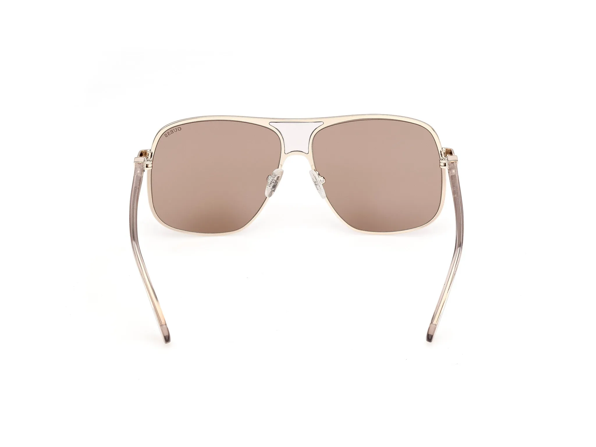 Guess GU00358 32E Occhiali da sole Iniettato Oro Marrone Pilot Normale - immagine 4