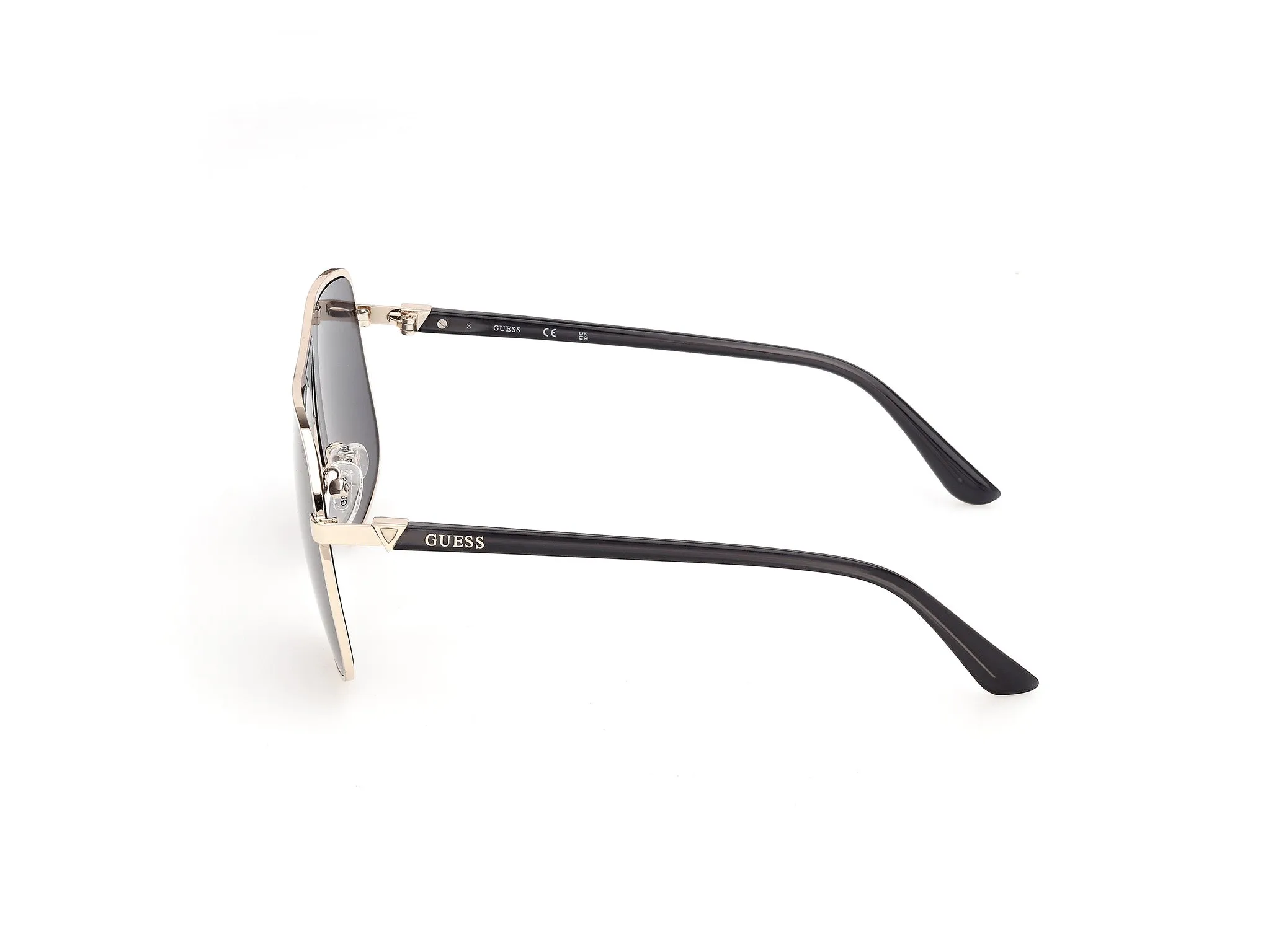 Guess GU00358 32A Occhiali da sole Iniettato Oro Fumo Pilot Normale - immagine 3
