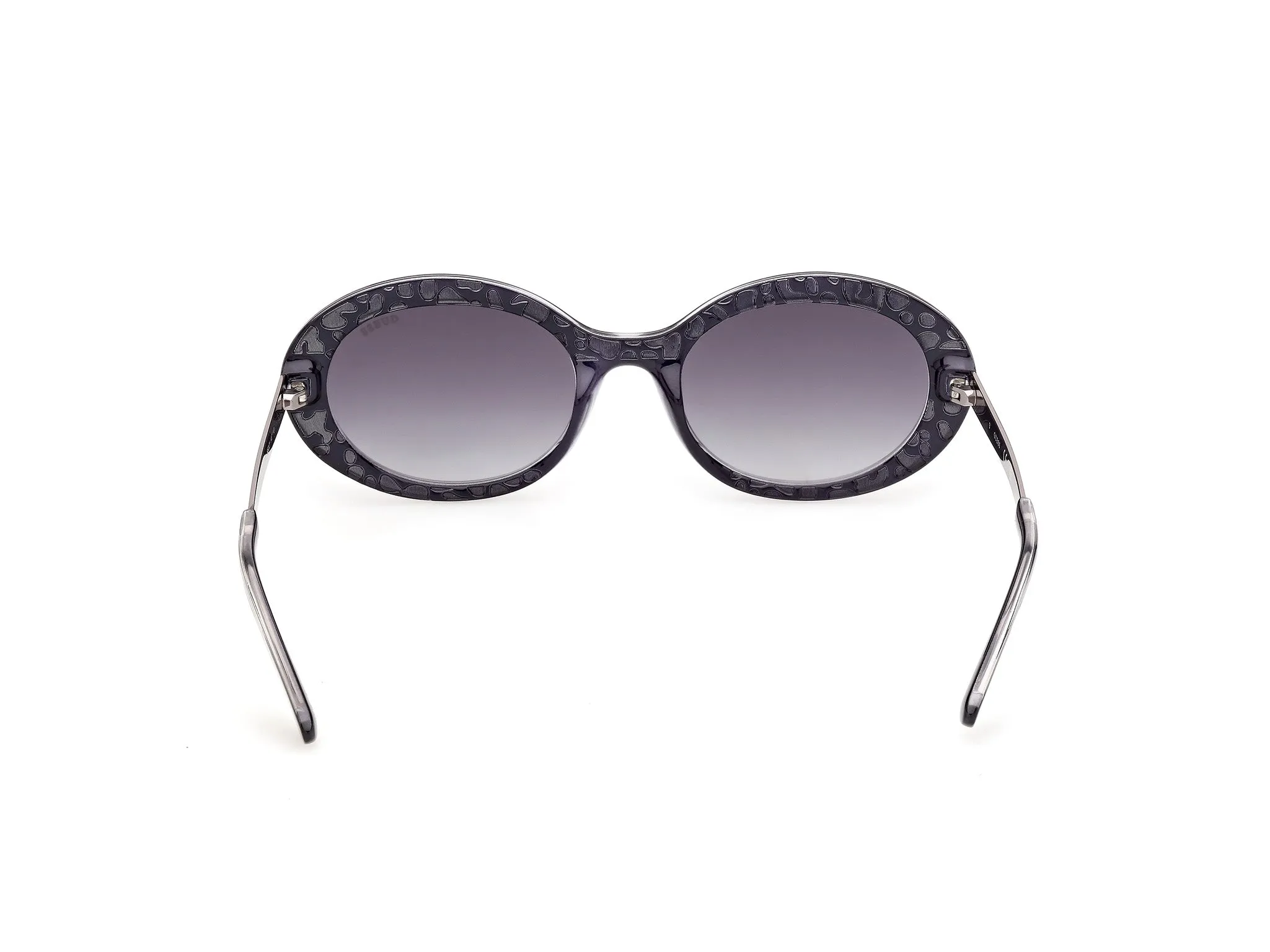 Guess GU00355 90B Occhiali da sole Iniettato Blu Fumo Rotonda Normale - immagine 4