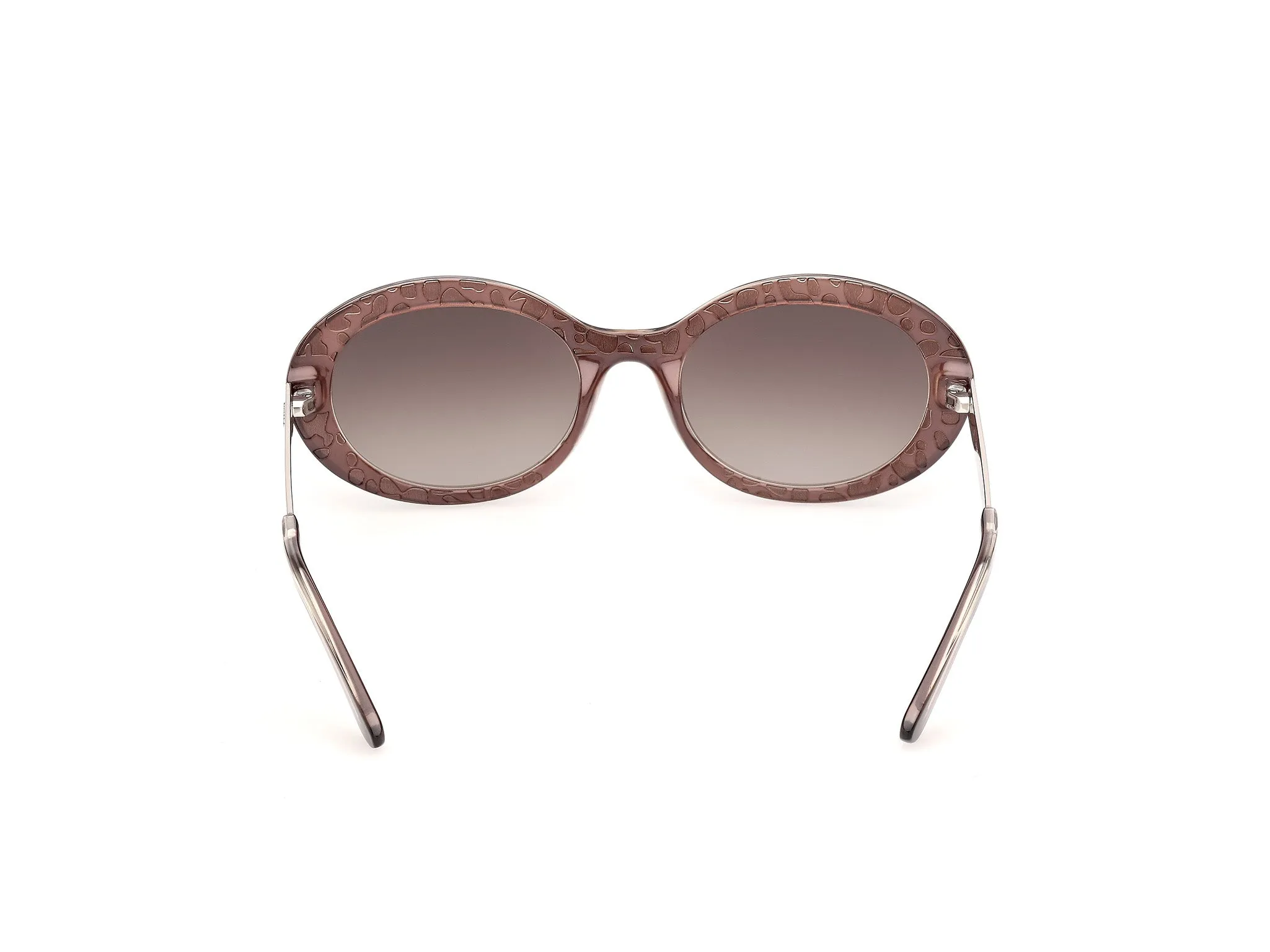 Guess GU00355 69F Occhiali da sole Iniettato Bordeaux Marrone Rotonda Normale - immagine 4