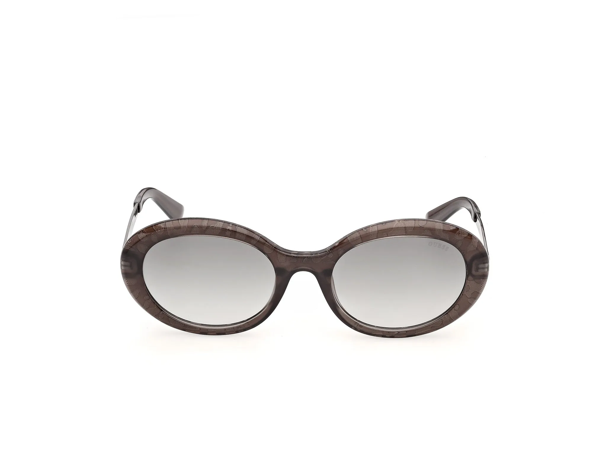 Guess GU00355 57P Occhiali da sole Iniettato Beige Verde Rotonda Normale - immagine 2