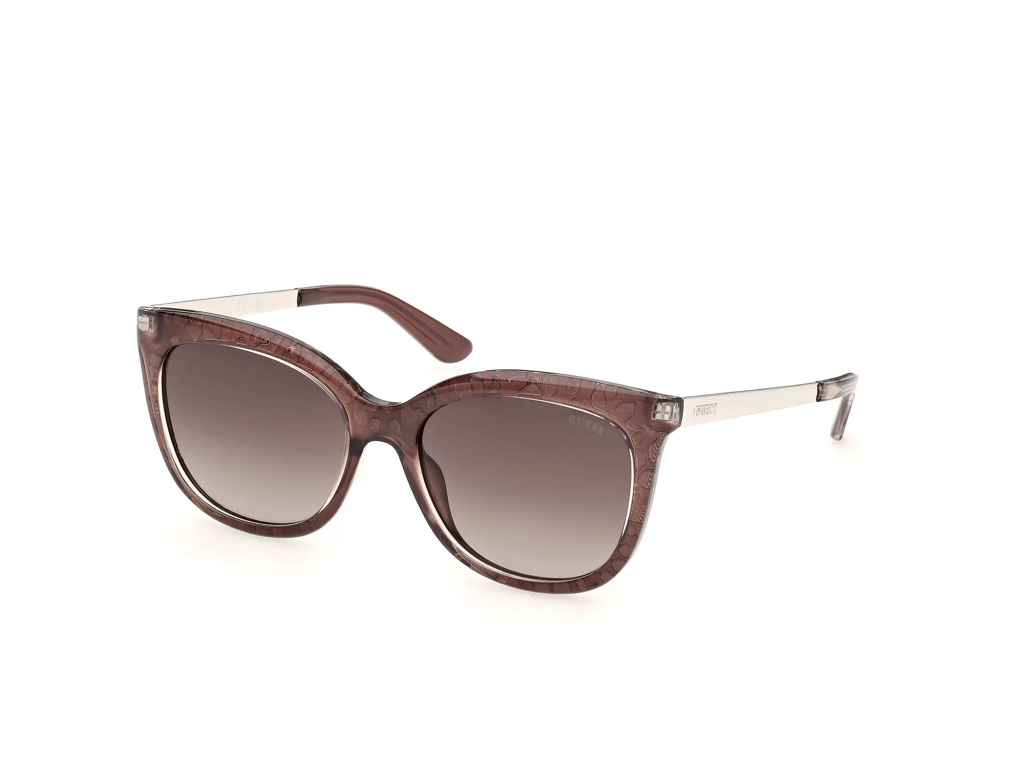 Guess GU00354 69F Occhiali da sole Iniettato Bordeaux Marrone Cat Eye Normale - immagine 1