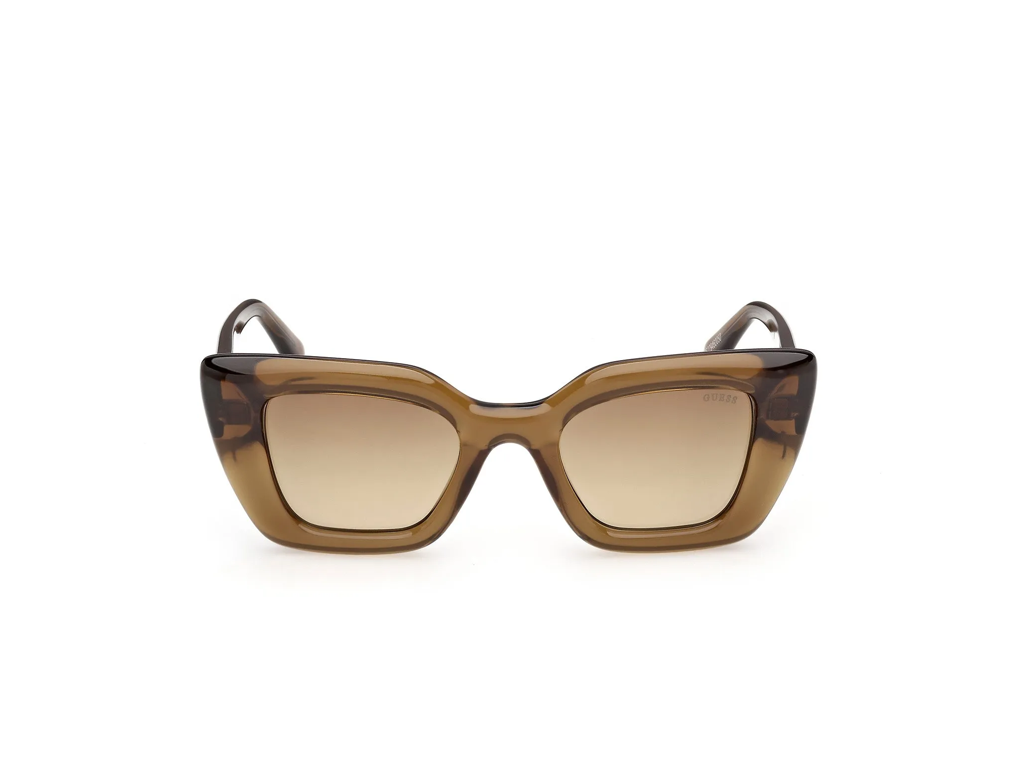 Guess GU00353 98F Occhiali da sole Iniettato Verde Marrone Squadrata Normale - immagine 2
