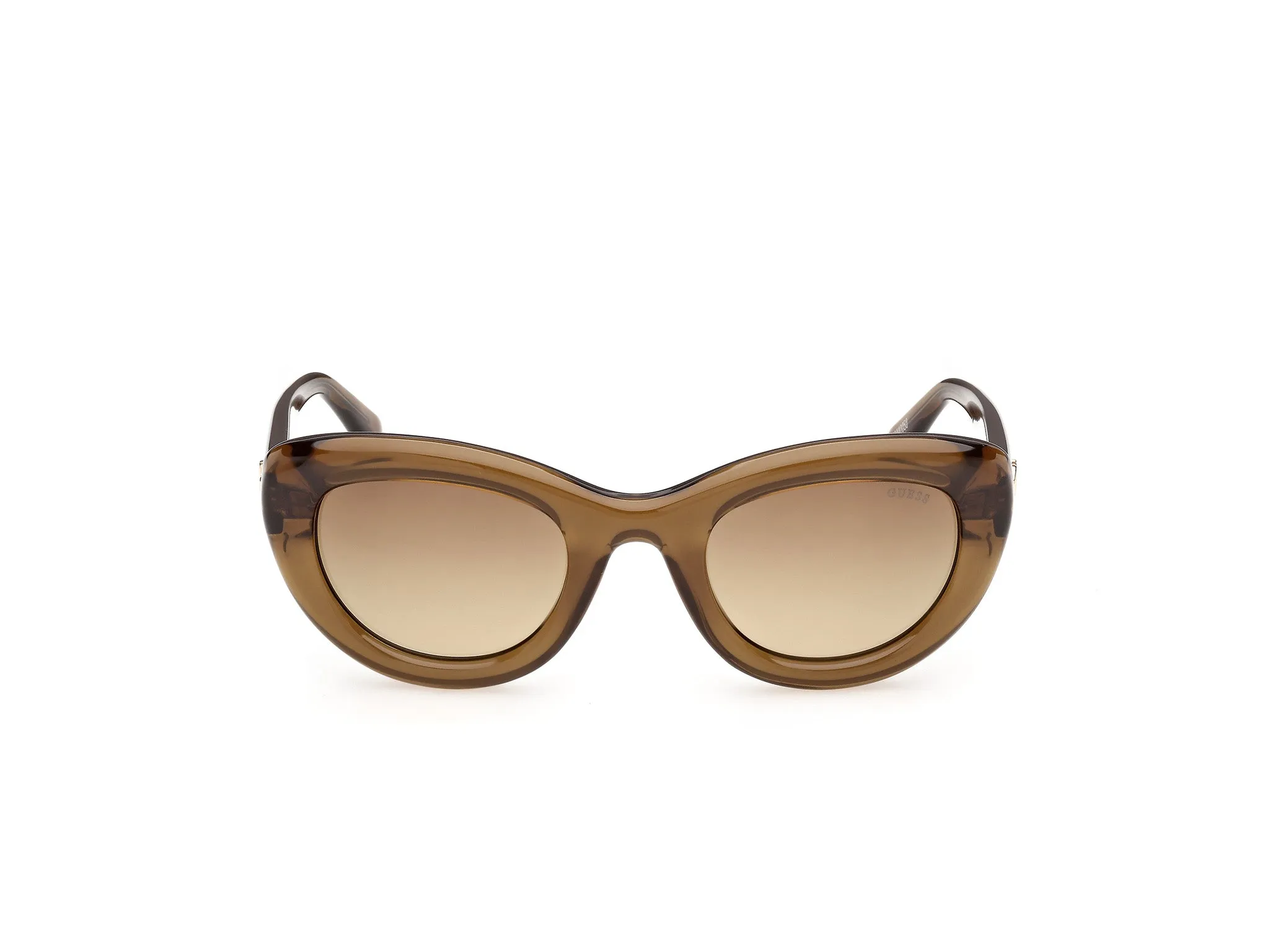 Guess GU00352 98F Occhiali da sole Iniettato Verde Marrone Cat Eye Normale - immagine 2