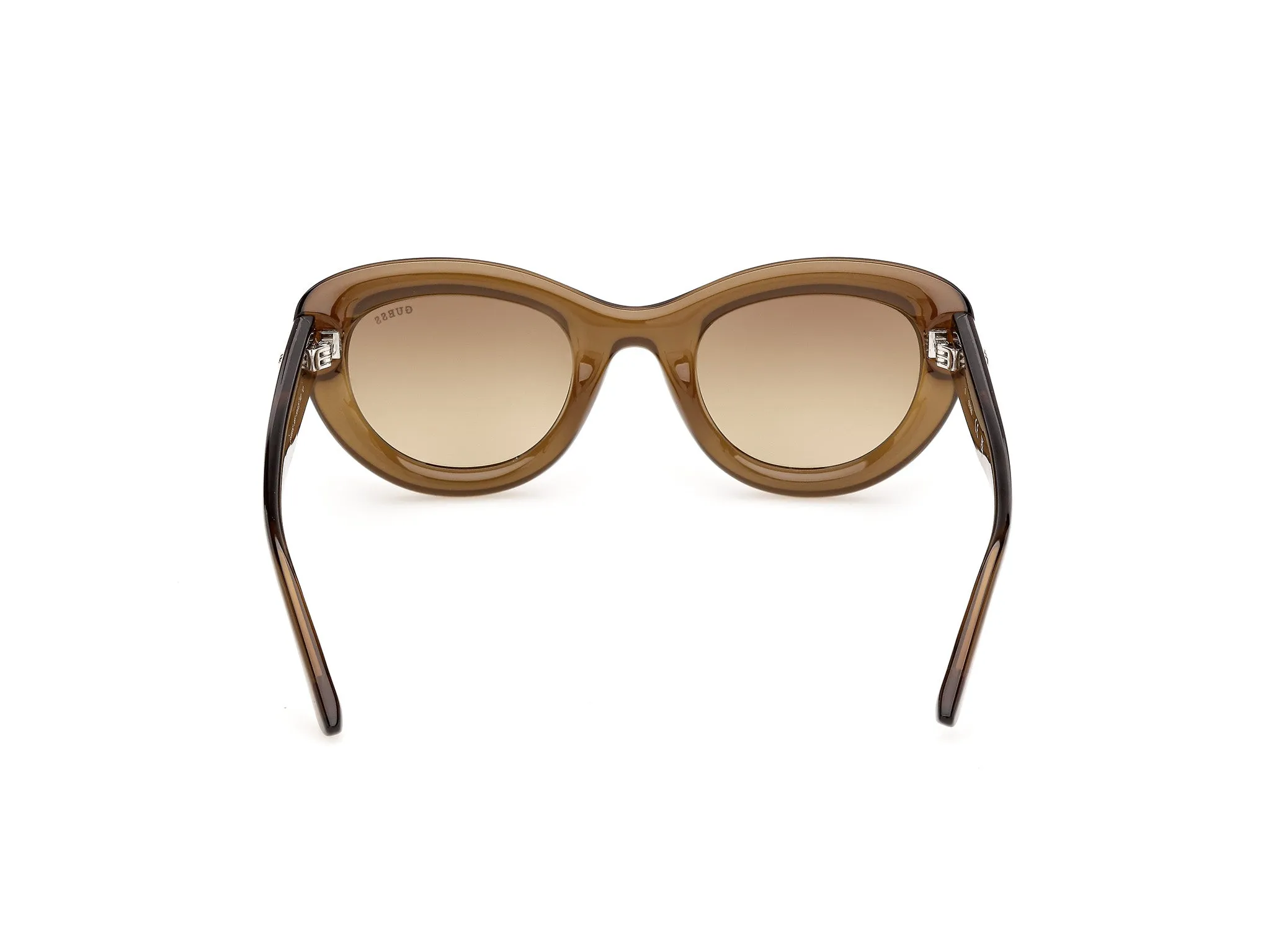 Guess GU00352 98F Occhiali da sole Iniettato Verde Marrone Cat Eye Normale - immagine 4