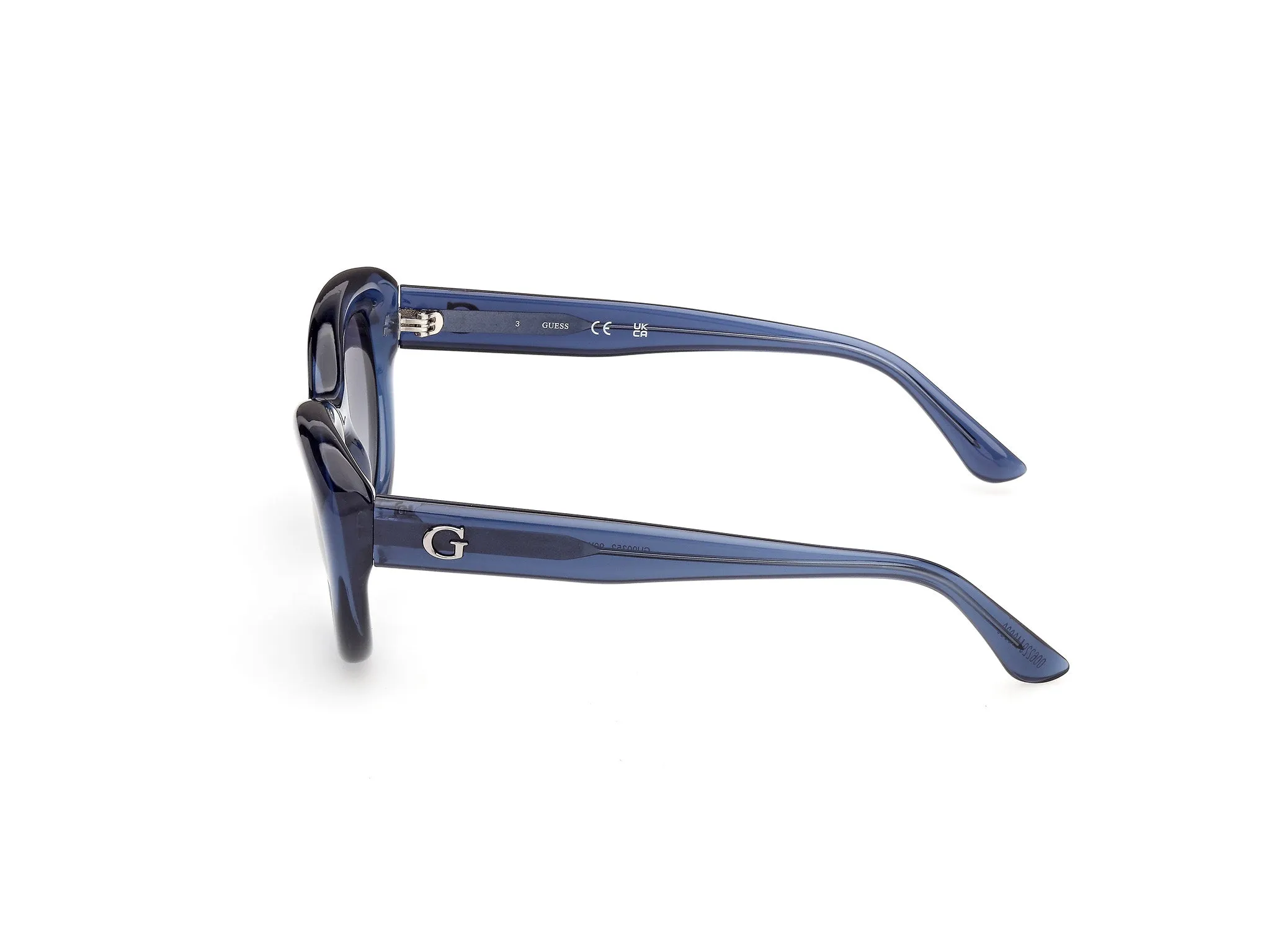 Guess GU00352 90W Occhiali da sole Iniettato Blu Blu Cat Eye Normale - immagine 3