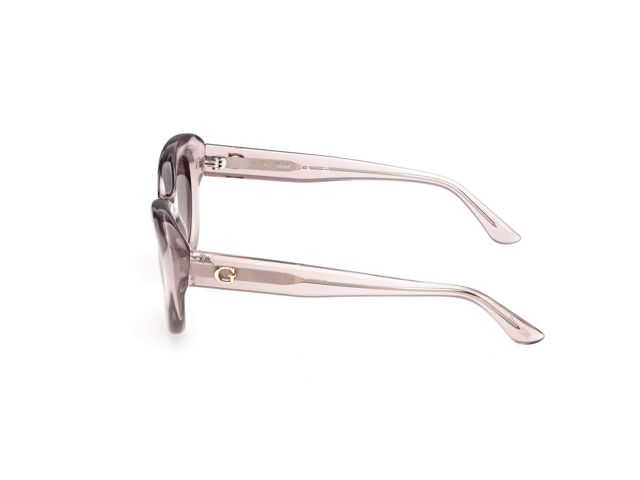 Guess GU00352 57F Occhiali da sole Iniettato Beige Marrone Cat Eye Normale - immagine 3