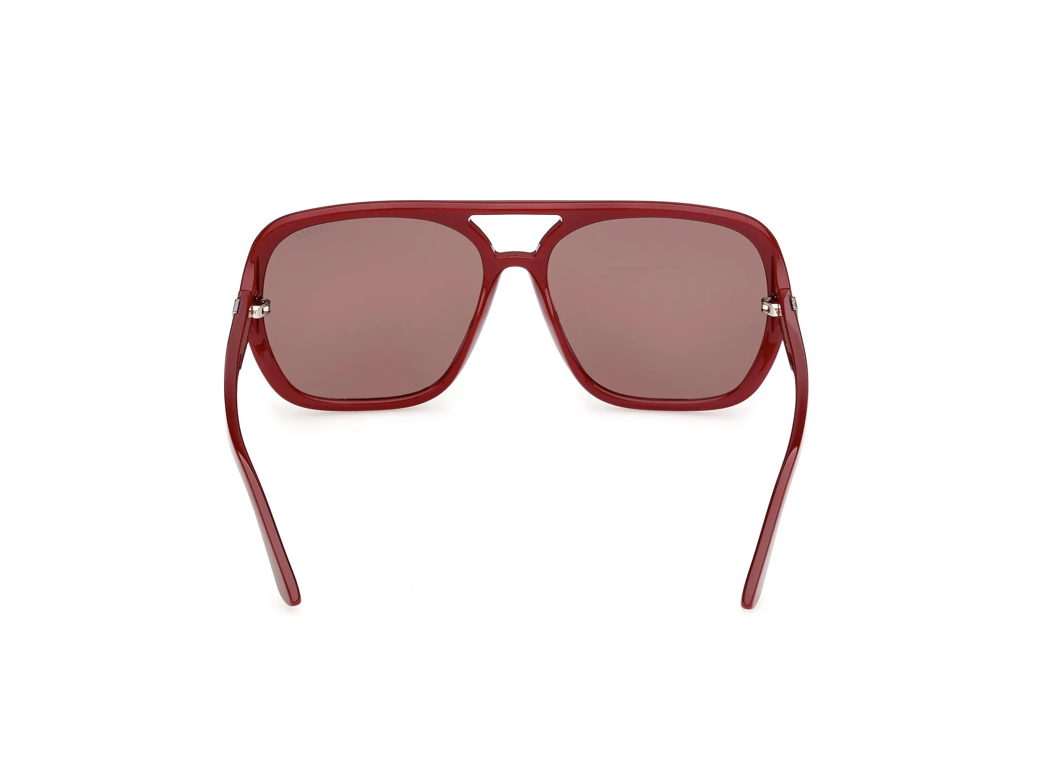 Guess GU00351 69S Occhiali da sole Iniettato Bordeaux Bordeaux Pilot Normale - immagine 4