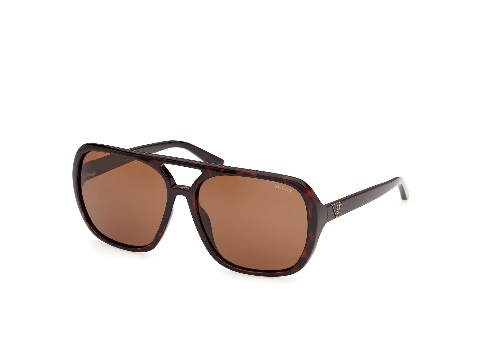 Guess GU00351 52E Occhiali da sole Iniettato Havana Marrone Pilot Normale - immagine 1