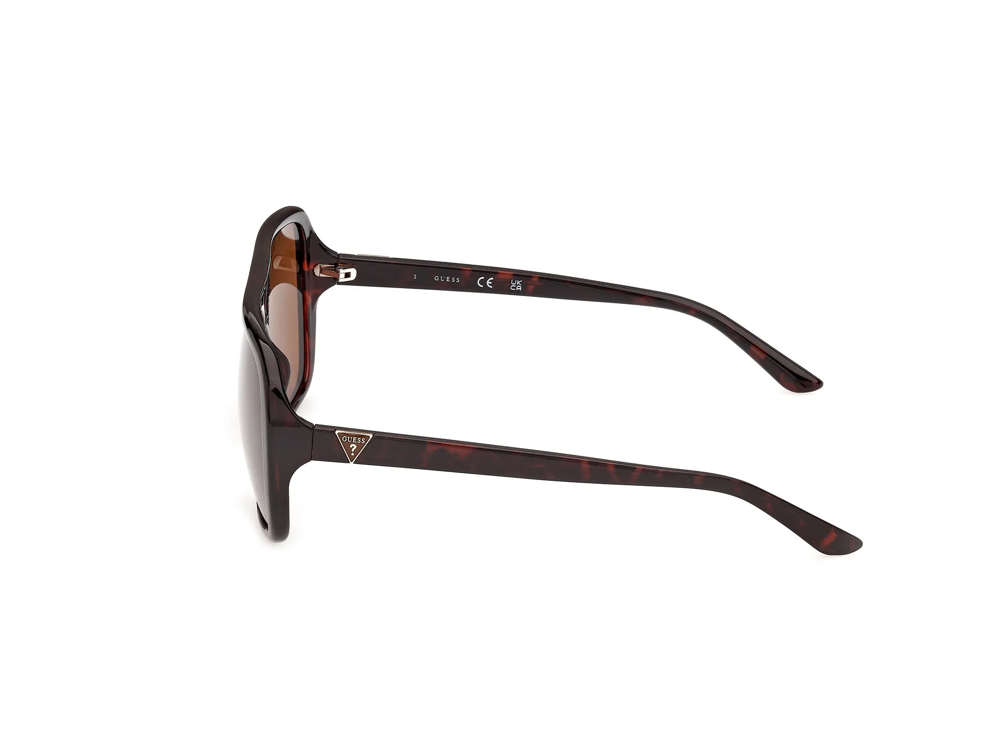 Guess GU00351 52E Occhiali da sole Iniettato Havana Marrone Pilot Normale - immagine 3