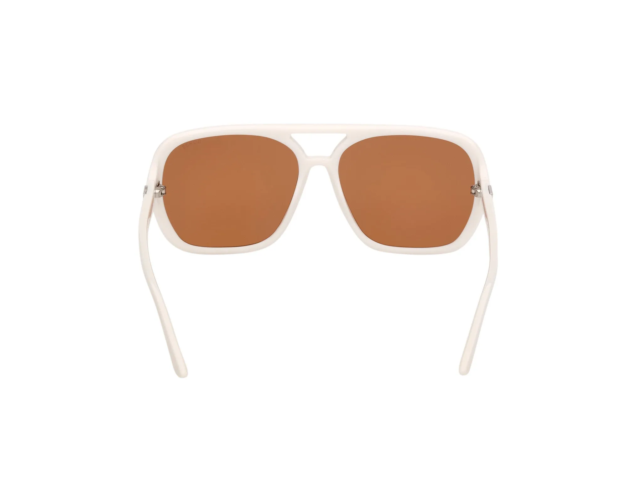 Guess GU00351 21E Occhiali da sole Iniettato Bianco Marrone Pilot Normale - immagine 4