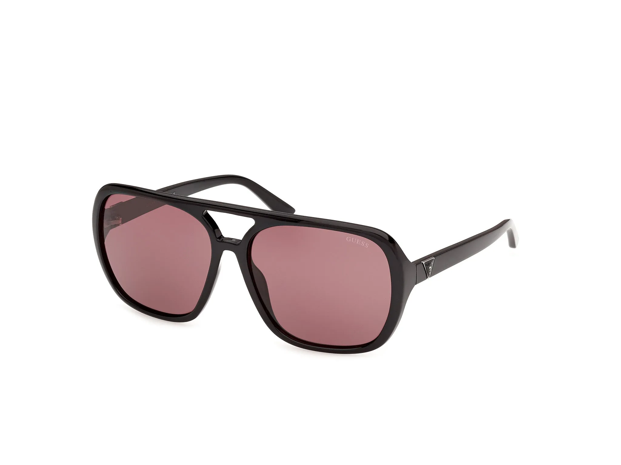 Guess GU00351 01S Occhiali da sole Iniettato Nero Bordeaux Pilot Normale - immagine 1